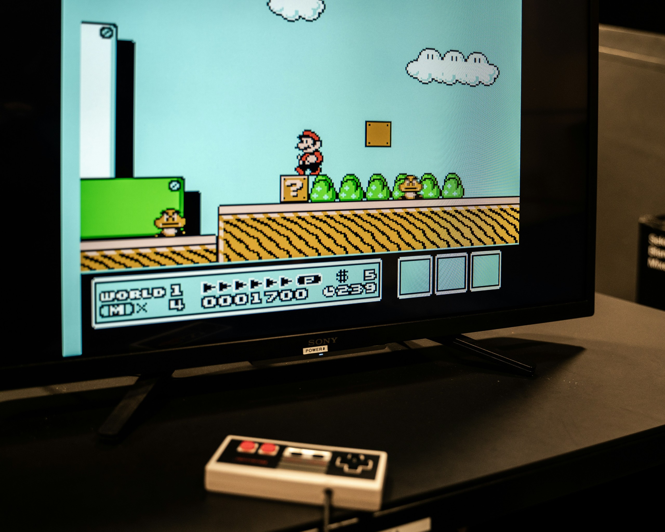 Super Mario on the NES