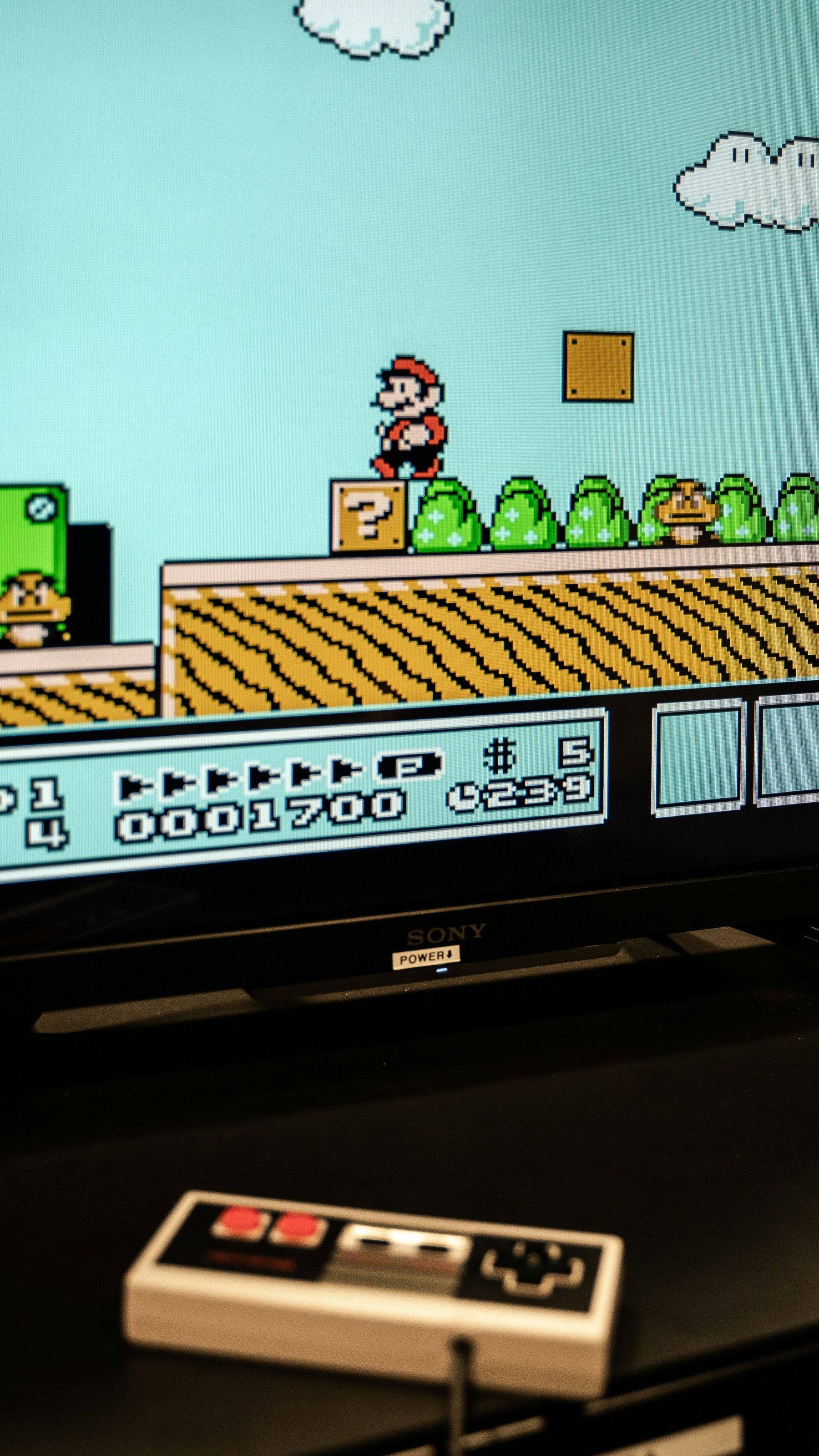 Super Mario on the NES