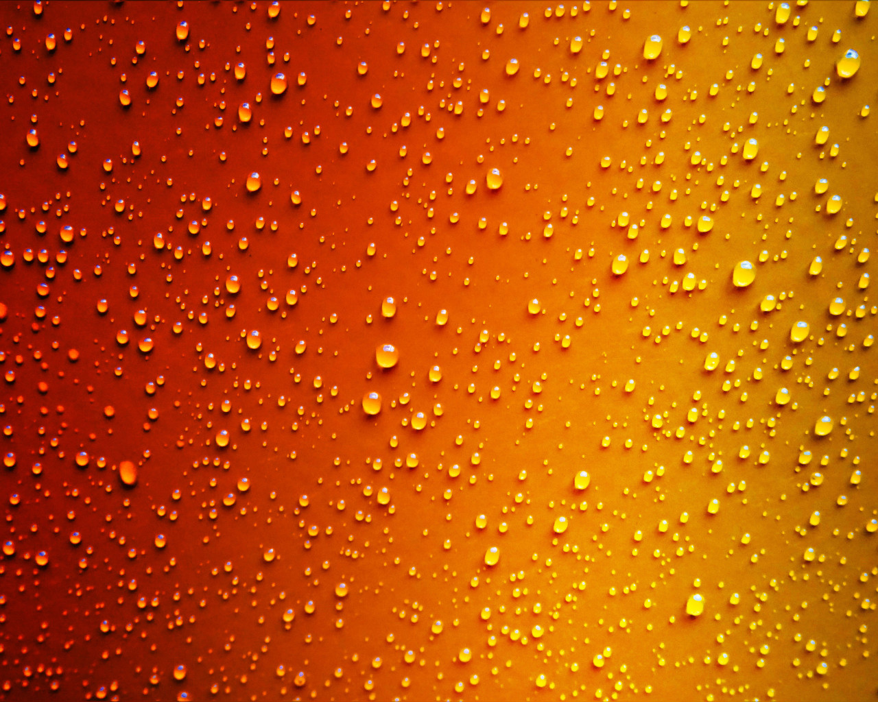 Red and Yellow Water Droplets 