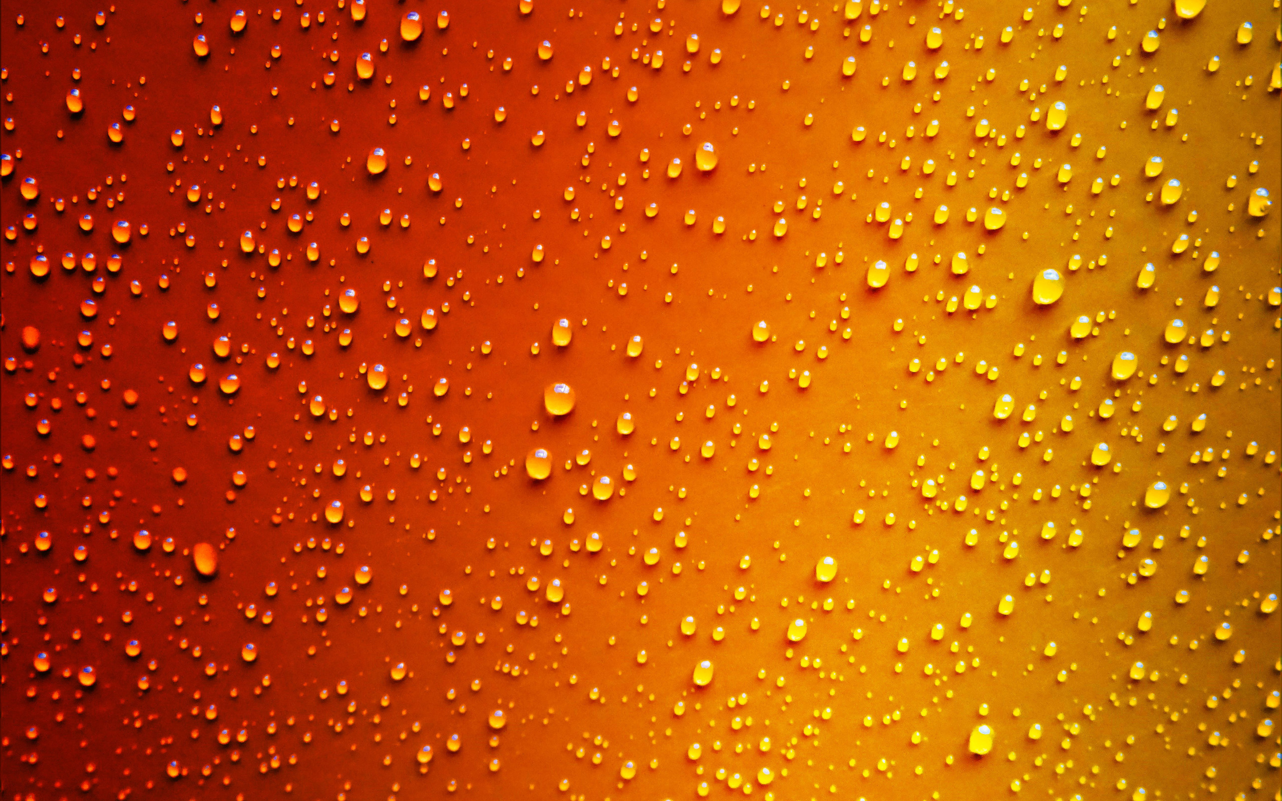 Red and Yellow Water Droplets 