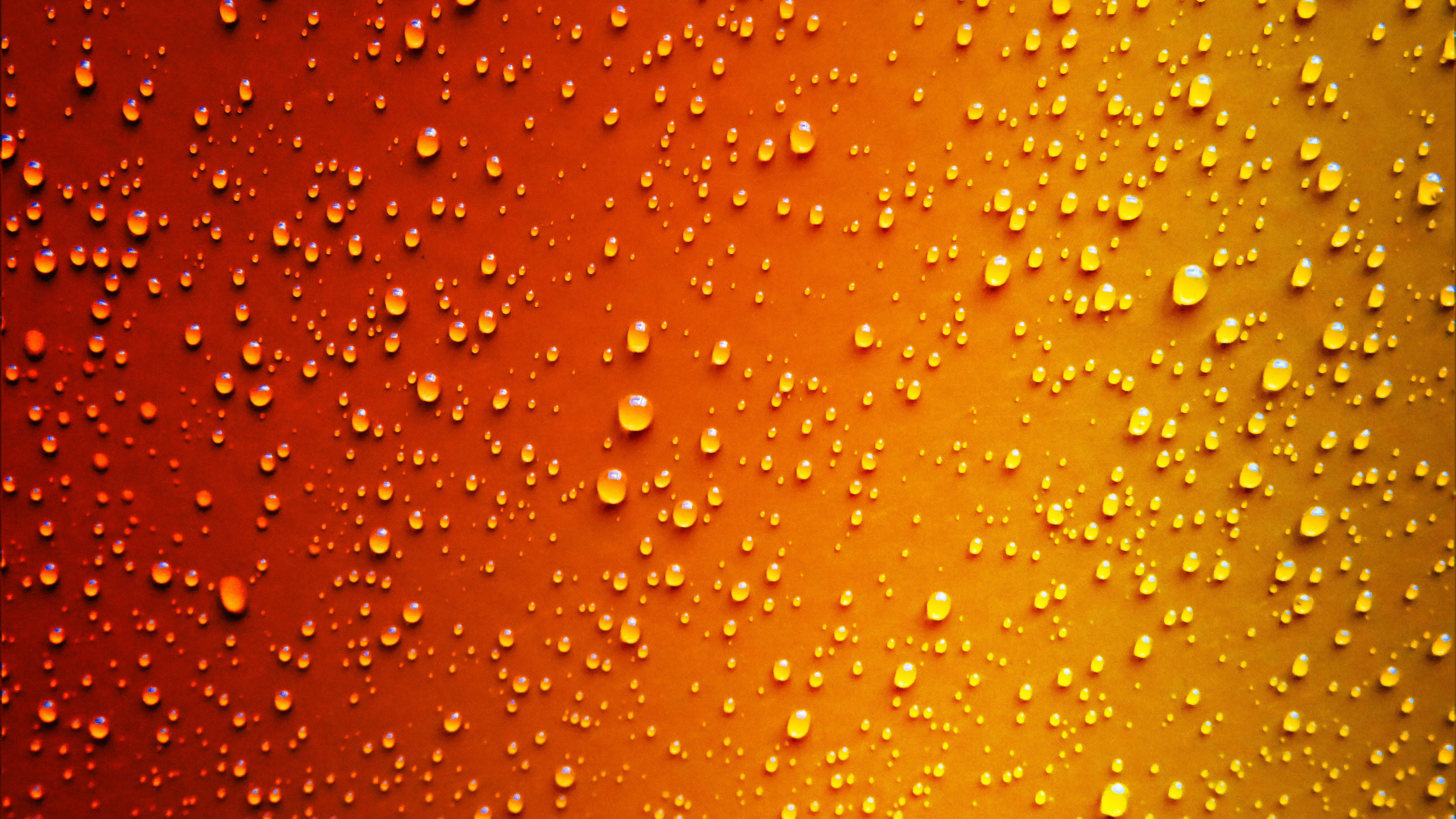 Red and Yellow Water Droplets 