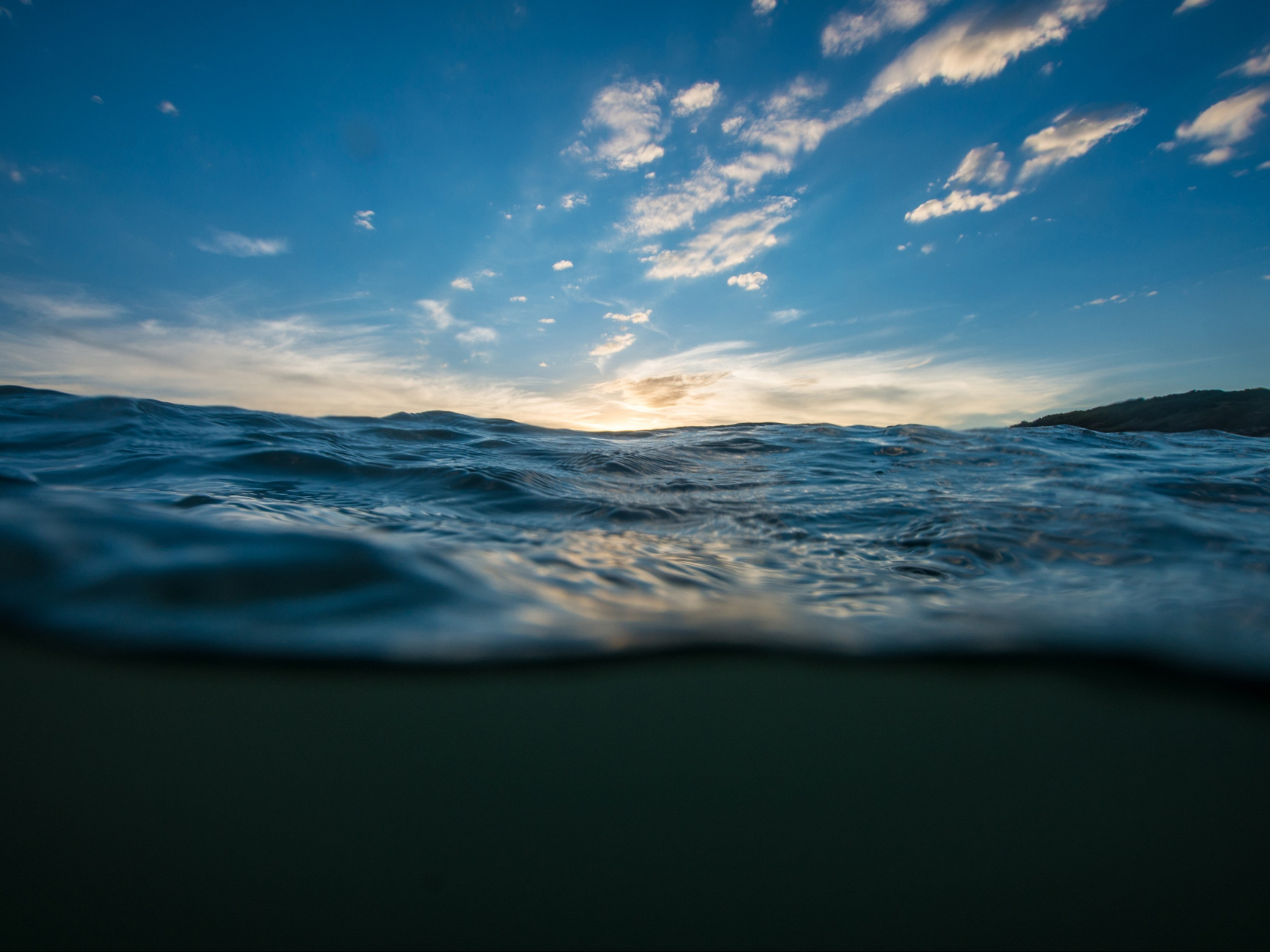 Sea Water Under Clear Blue Sky