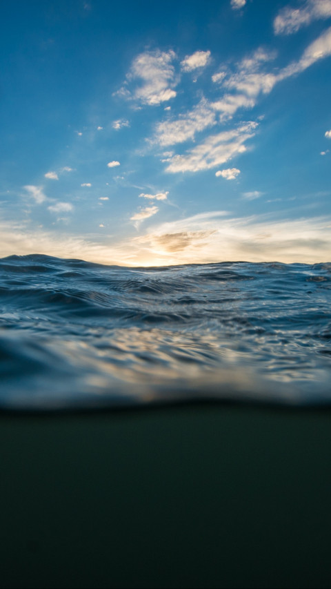Sea Water Under Clear Blue Sky