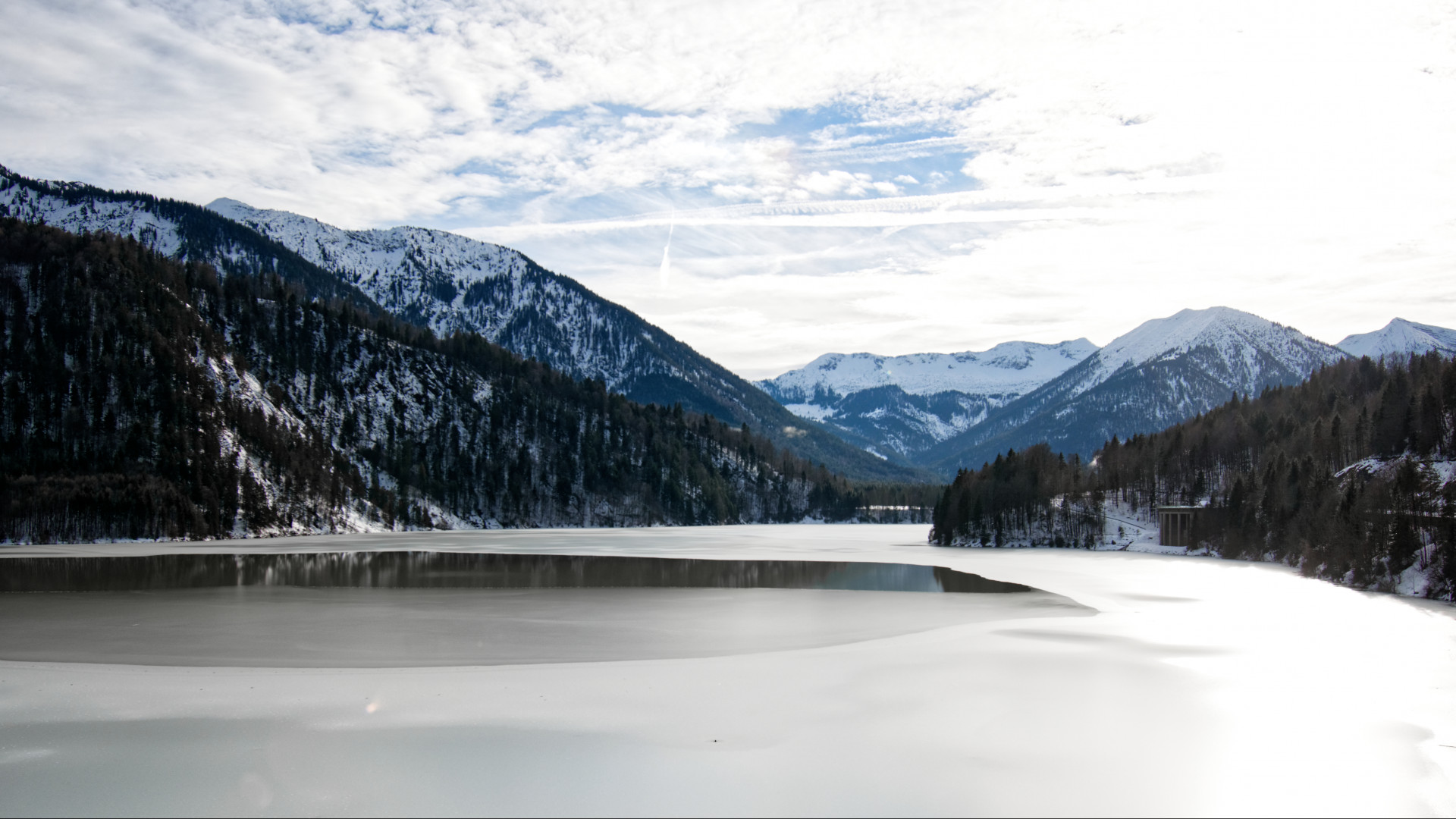 Water Surrounded by Mountains