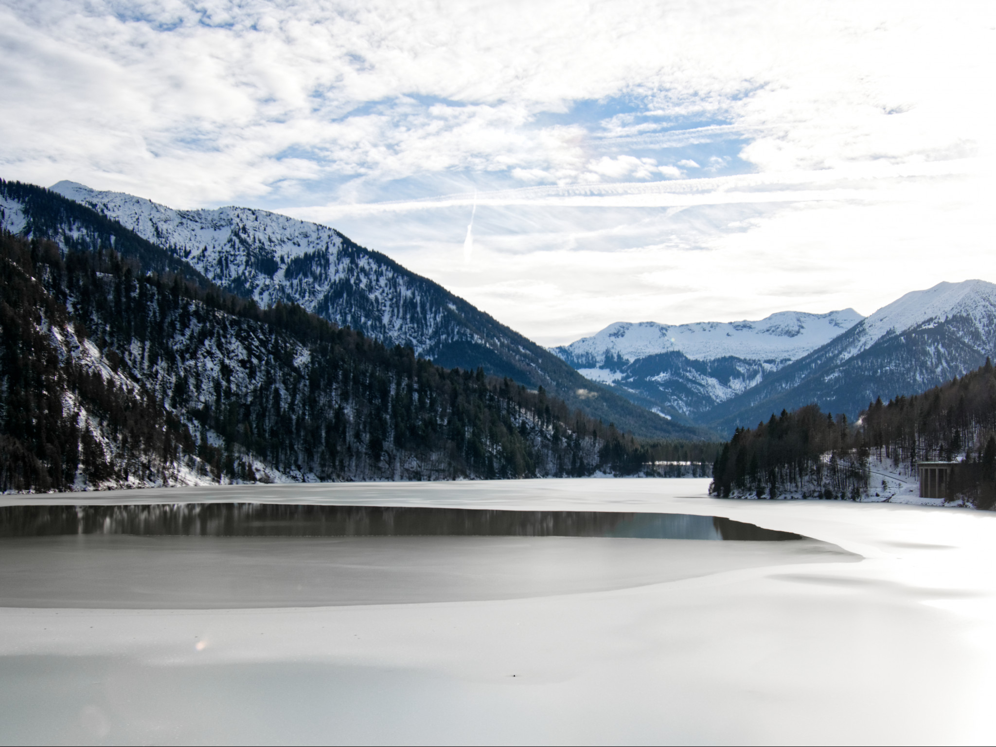 Water Surrounded by Mountains