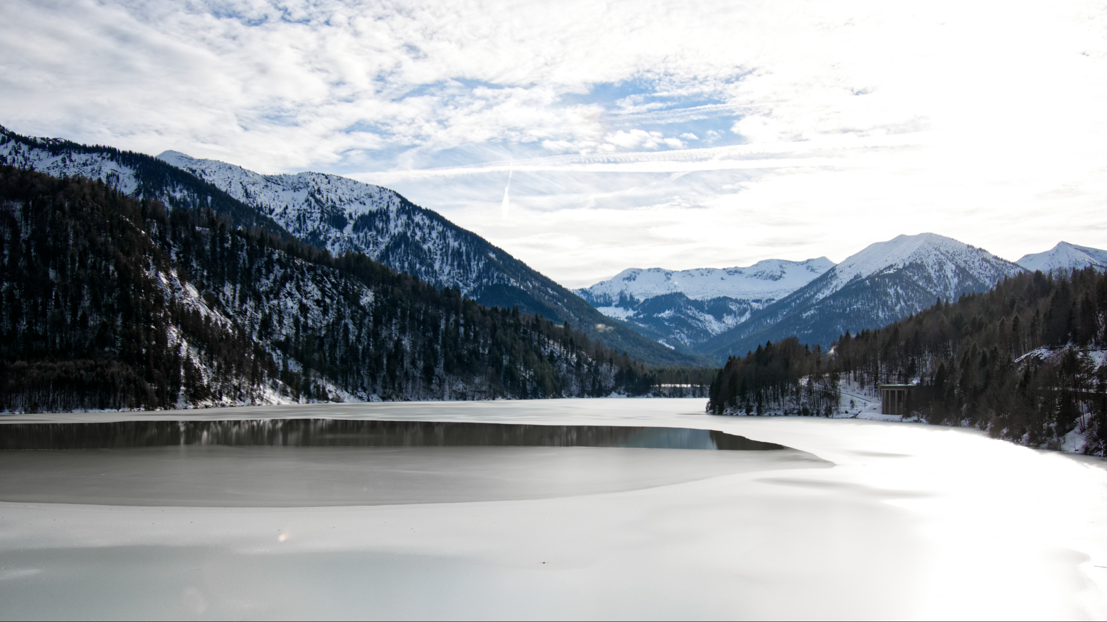 Water Surrounded by Mountains