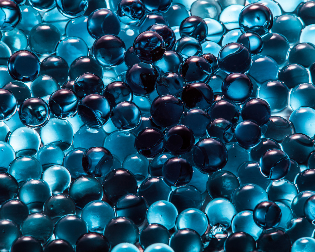 blue abstract balls spheres