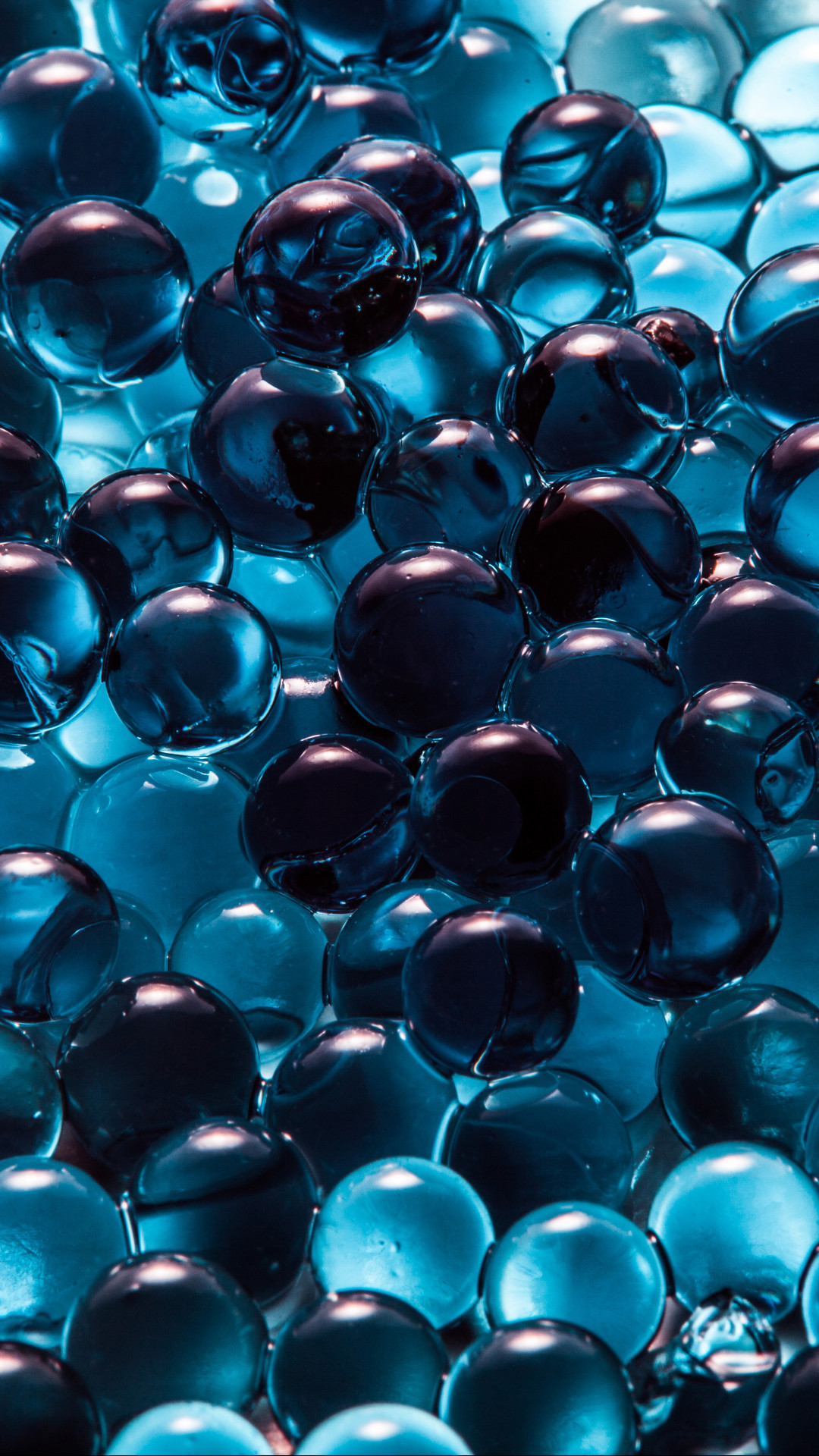 blue abstract balls spheres