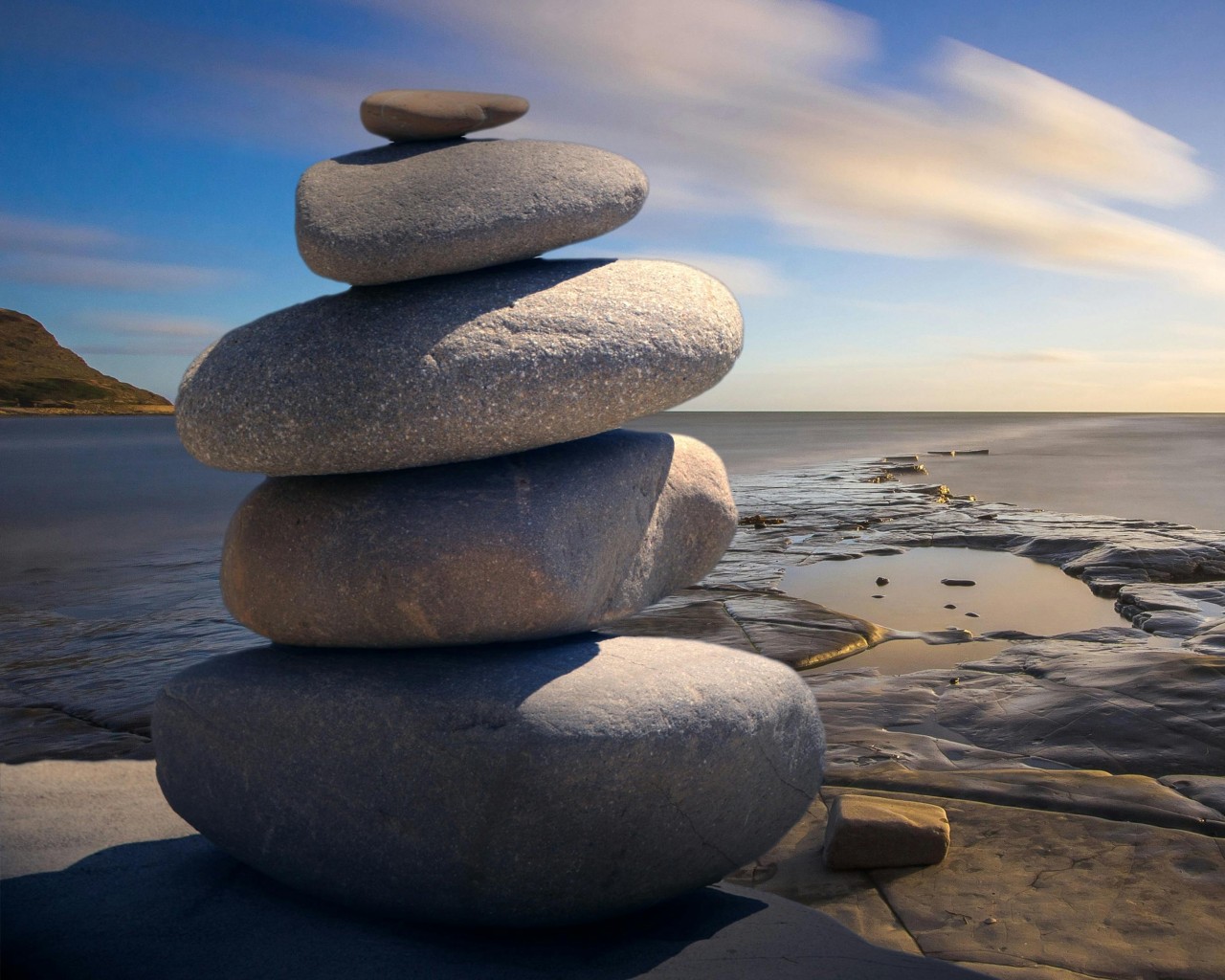 Stacked of Stones Outdoors