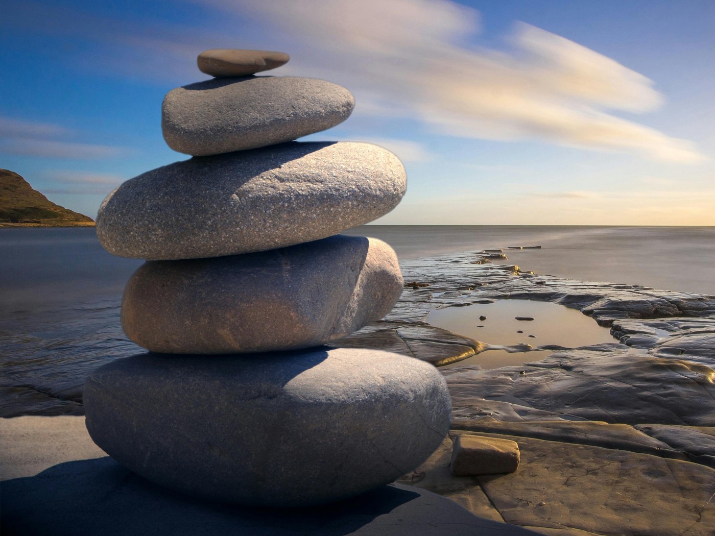 Stacked of Stones Outdoors