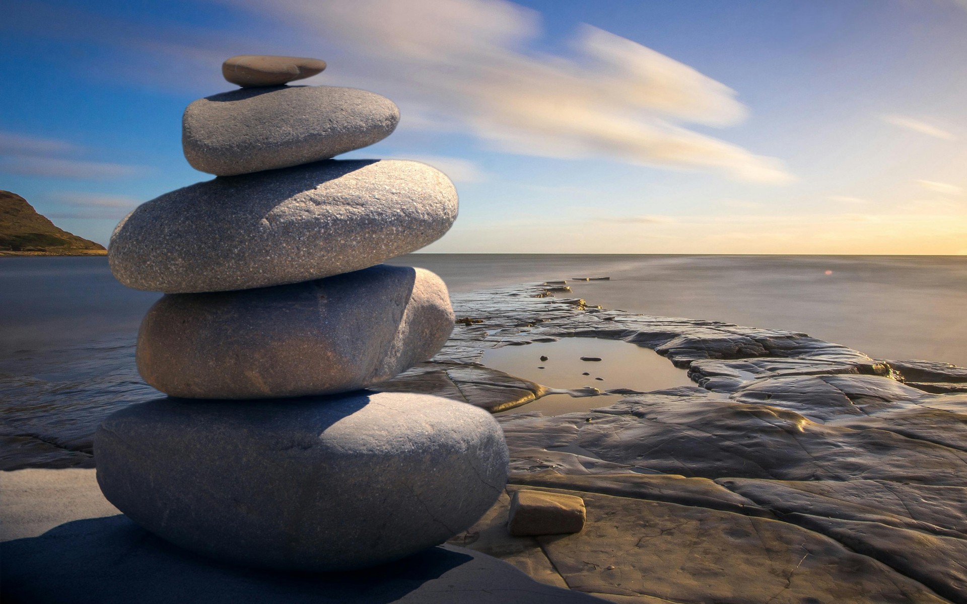Stacked of Stones Outdoors