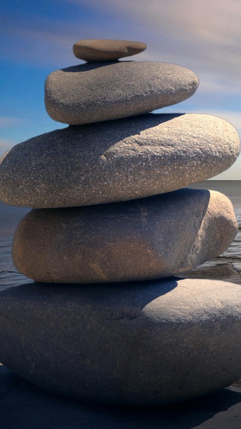 Stacked of Stones Outdoors