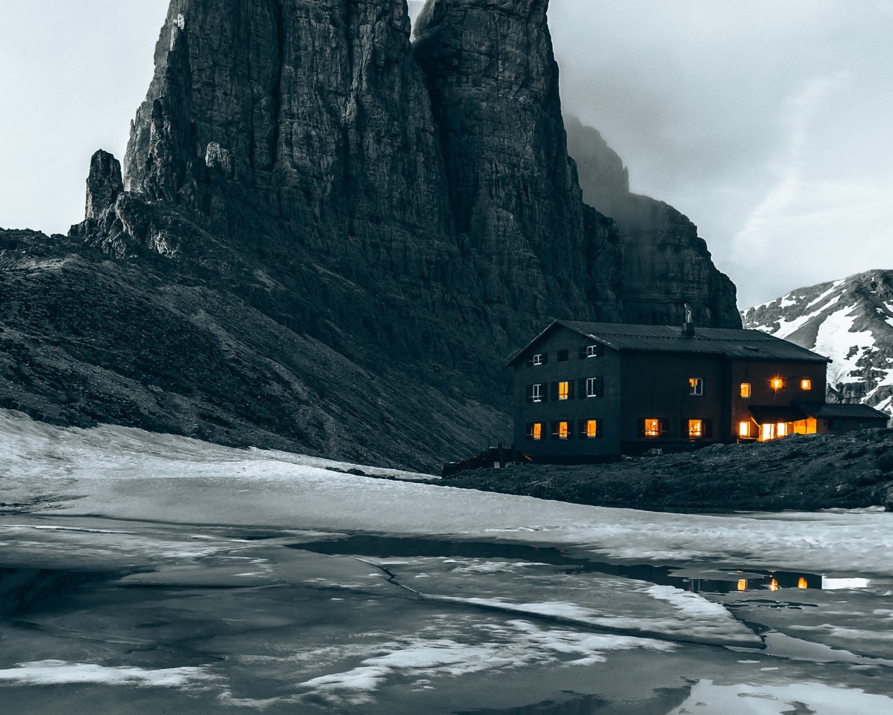 House Near Mountain