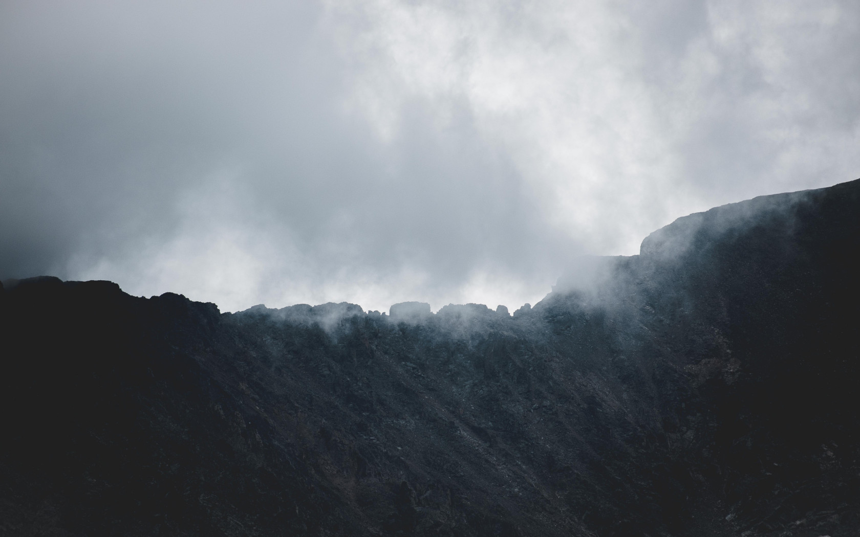 Mountain Under White Cloudy Sky