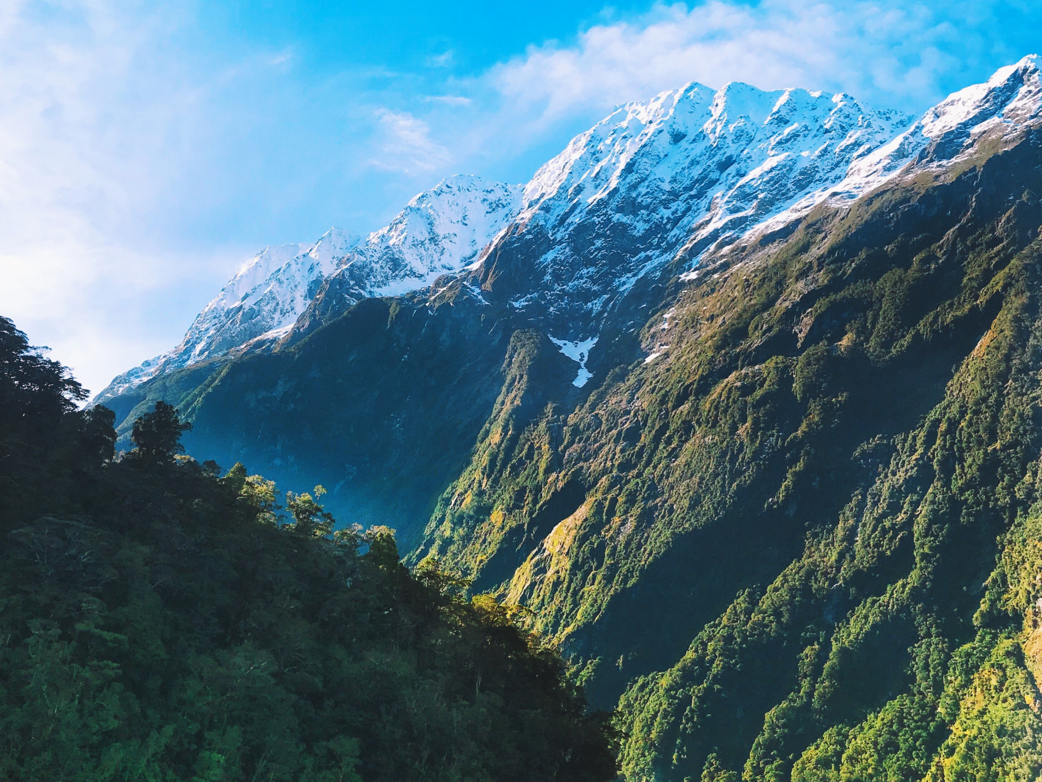 Mountains Under Blue Sky