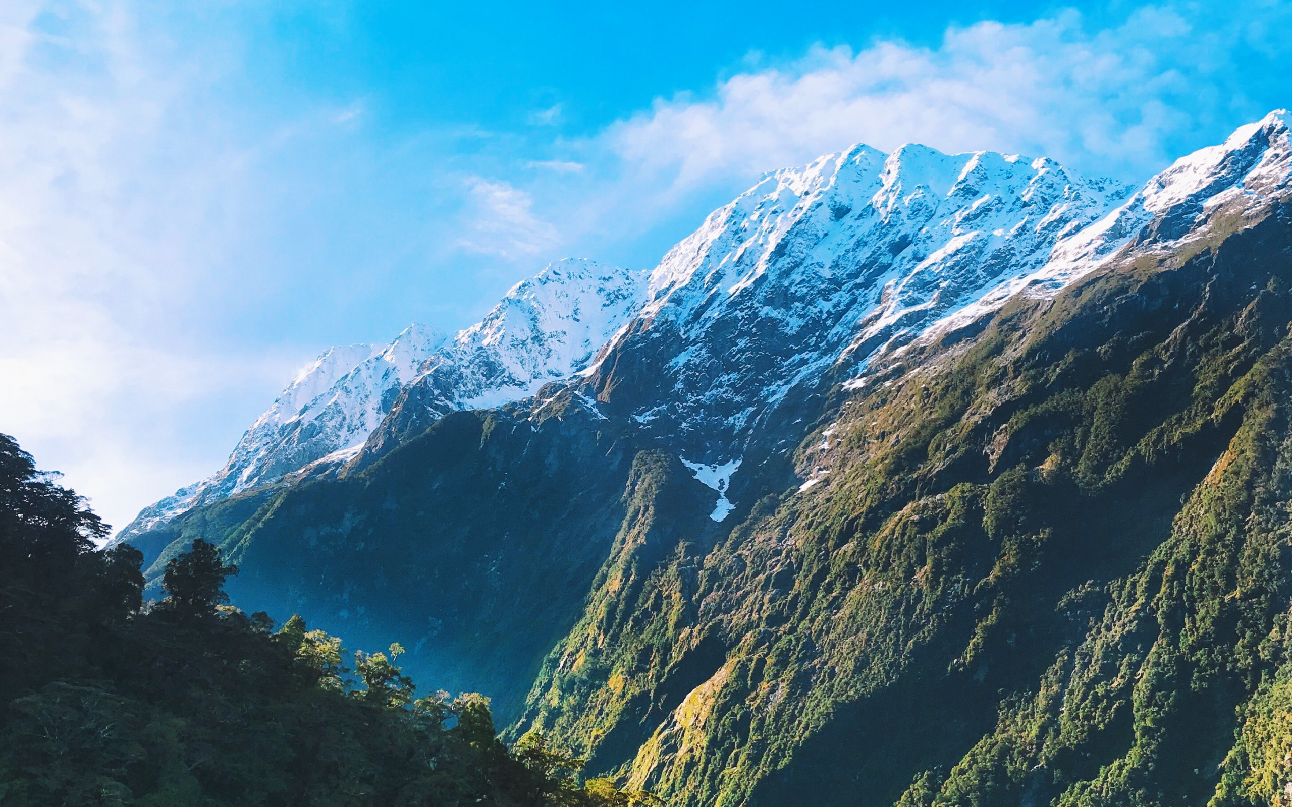 Mountains Under Blue Sky