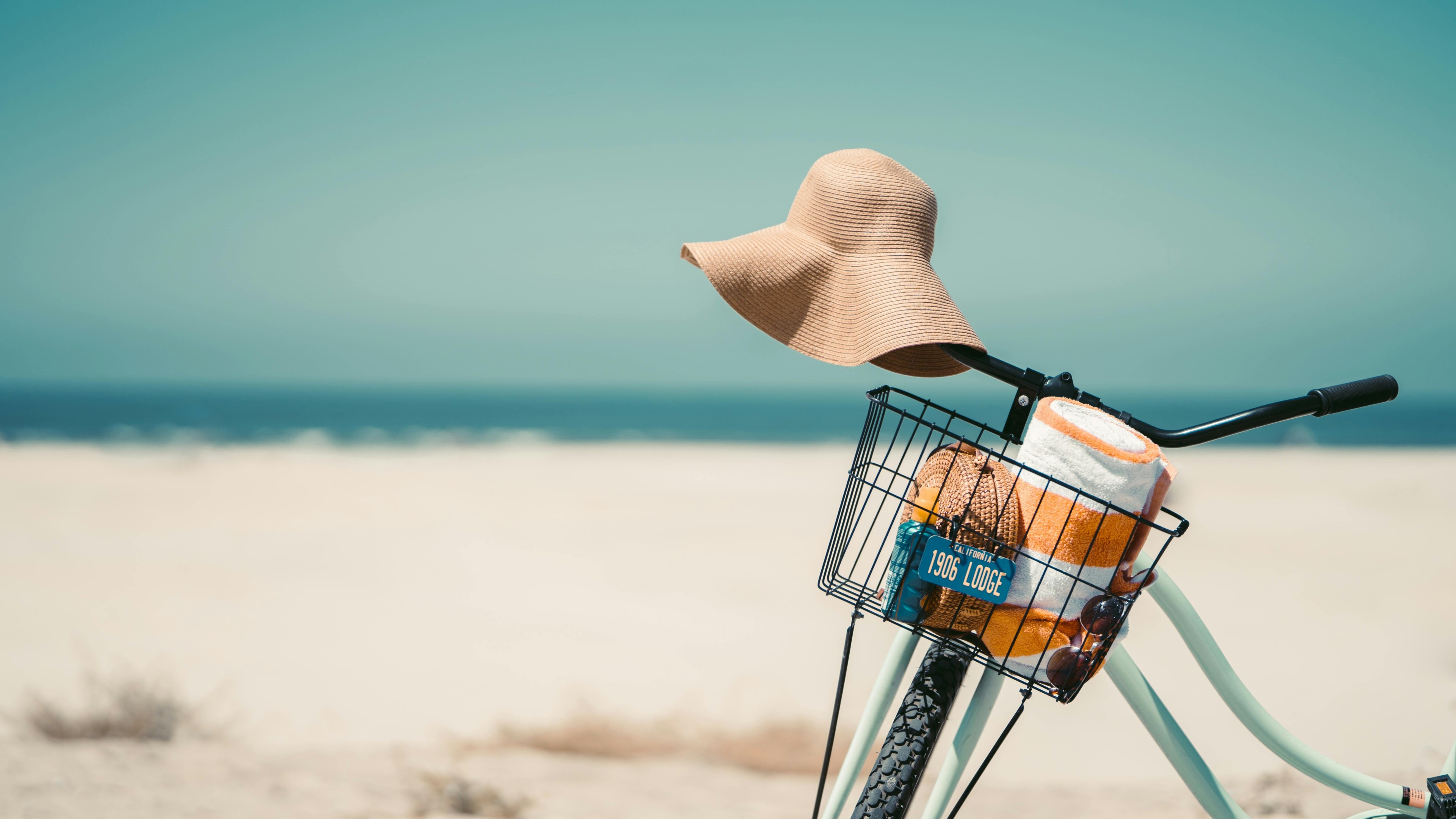 Sun Hat On a Bike