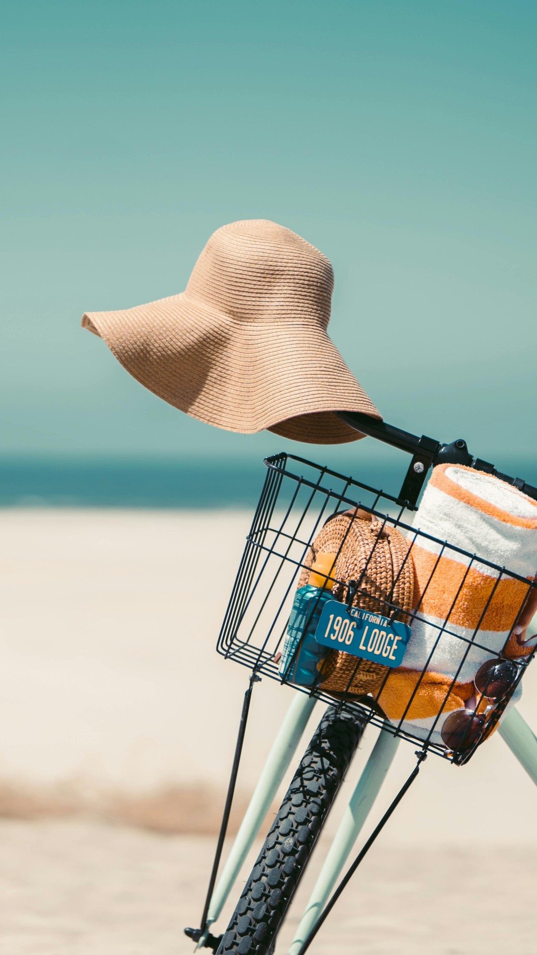 Sun Hat On a Bike