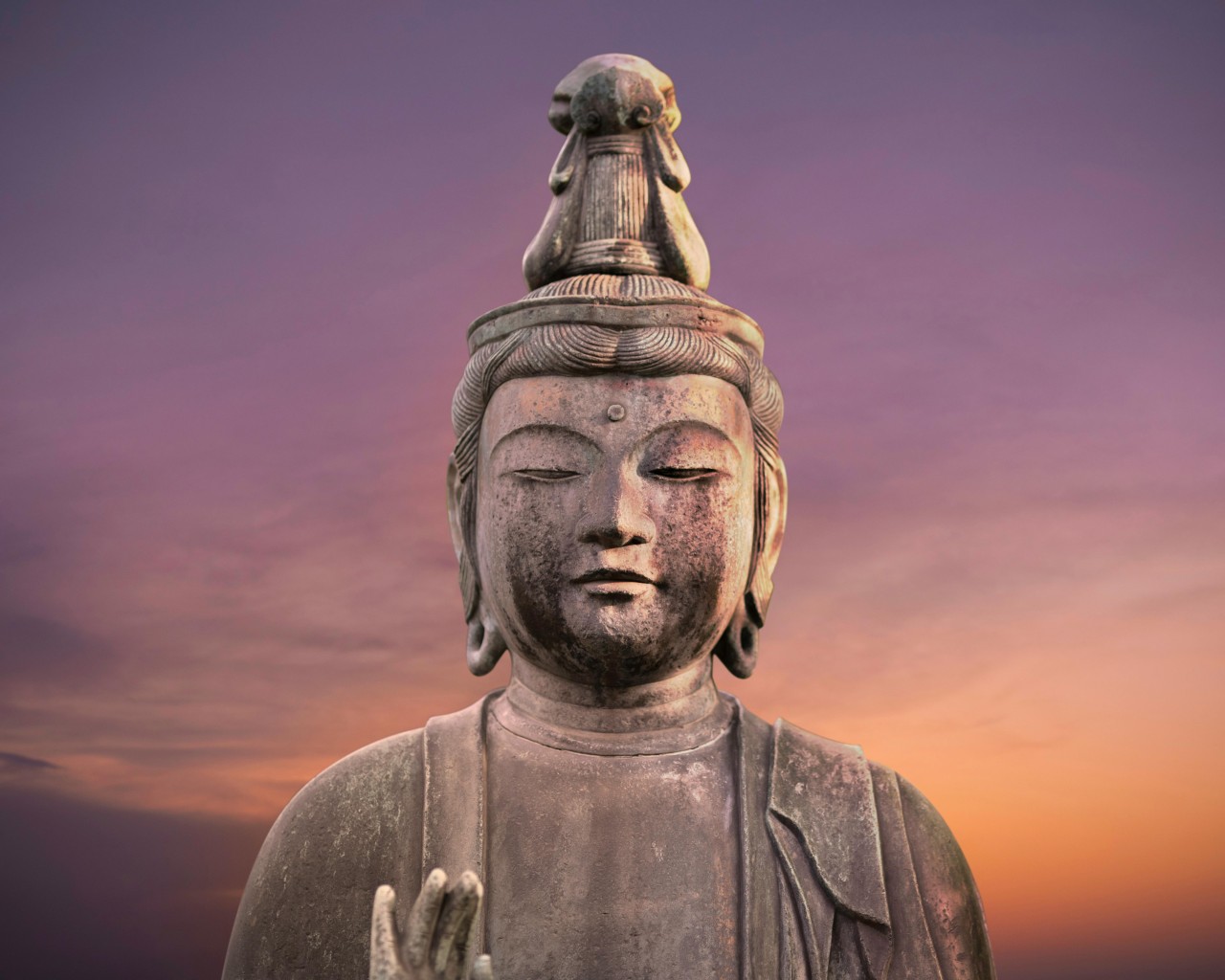 Buddha Statue during Golden Hour