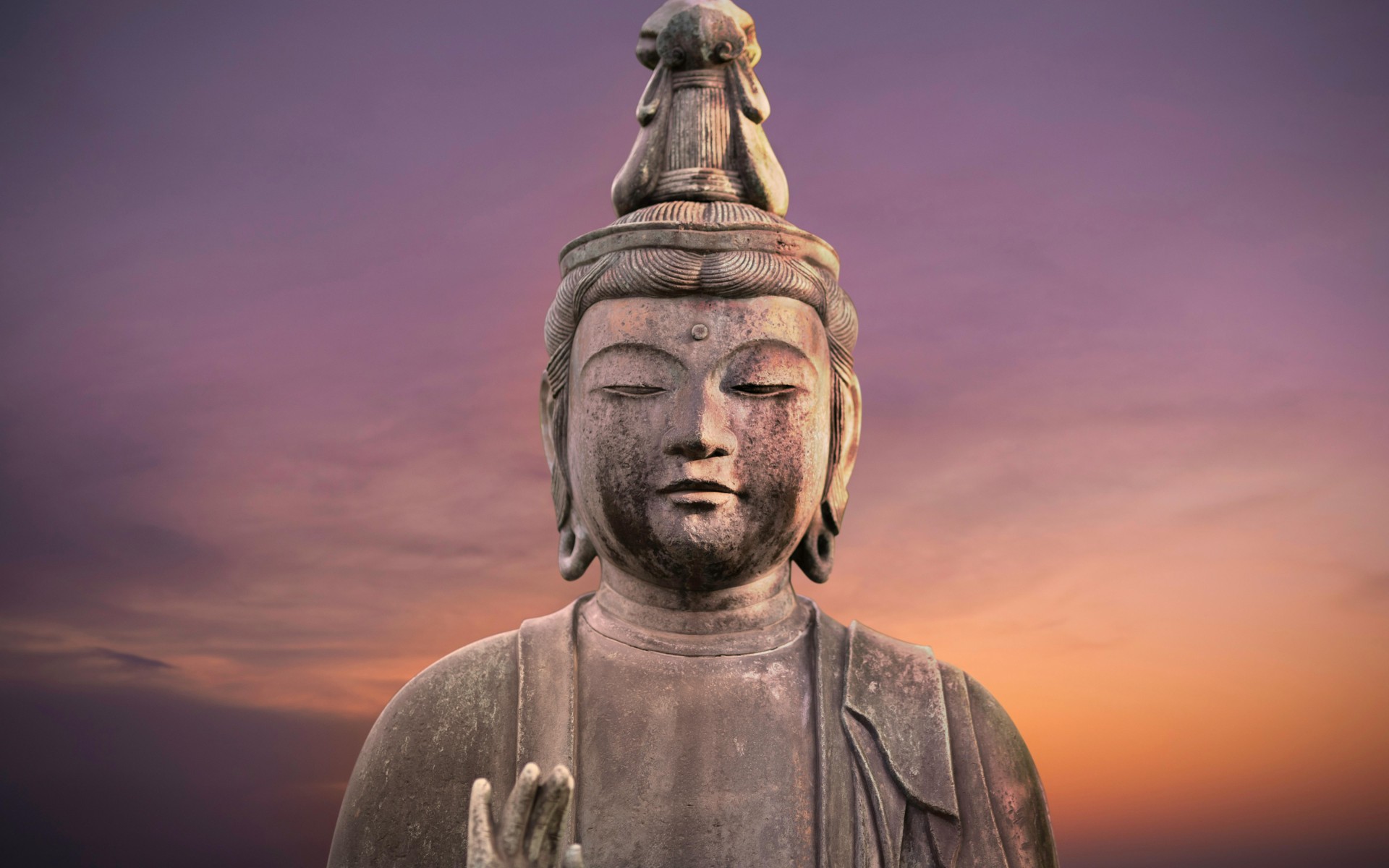Buddha Statue during Golden Hour