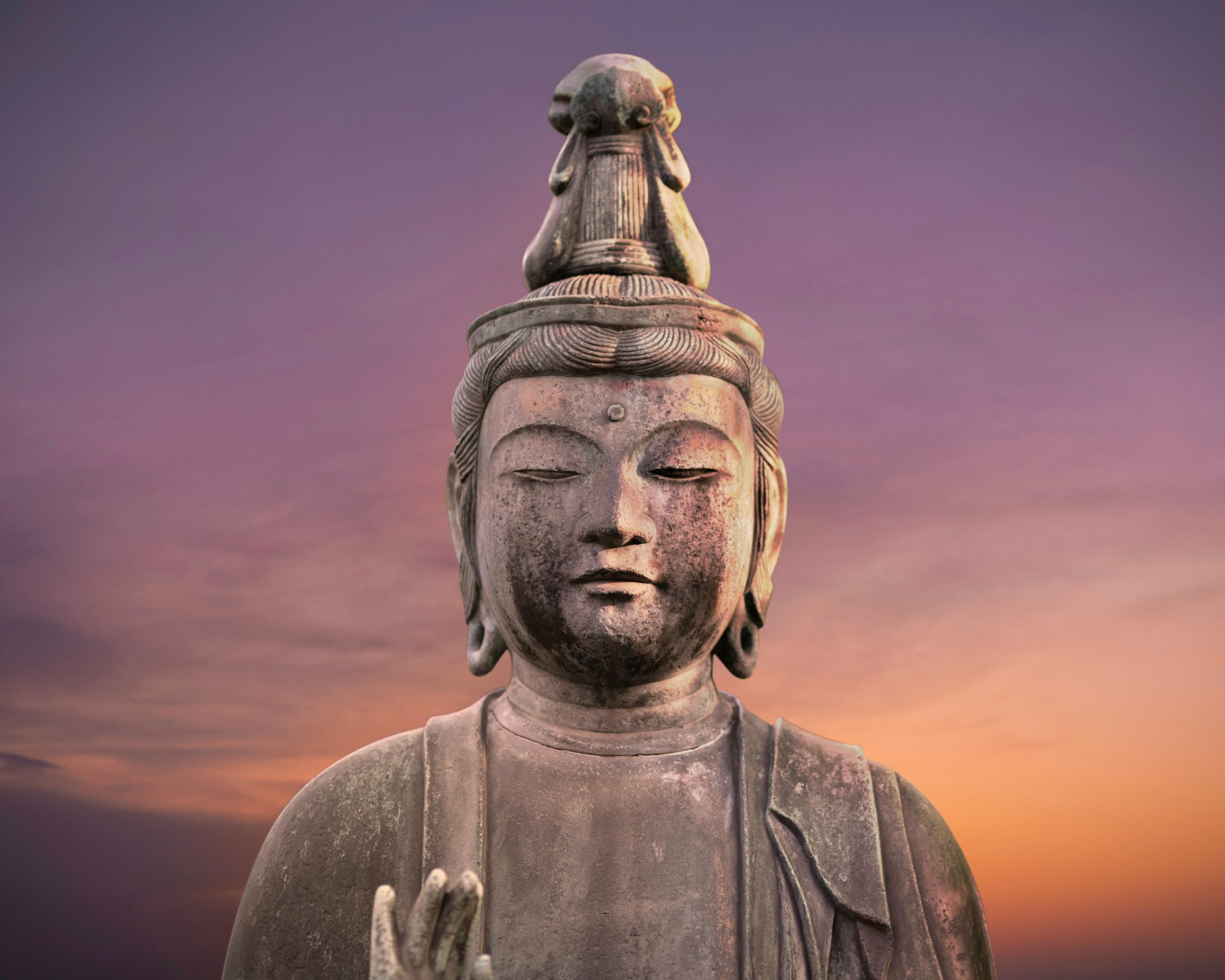 Buddha Statue during Golden Hour