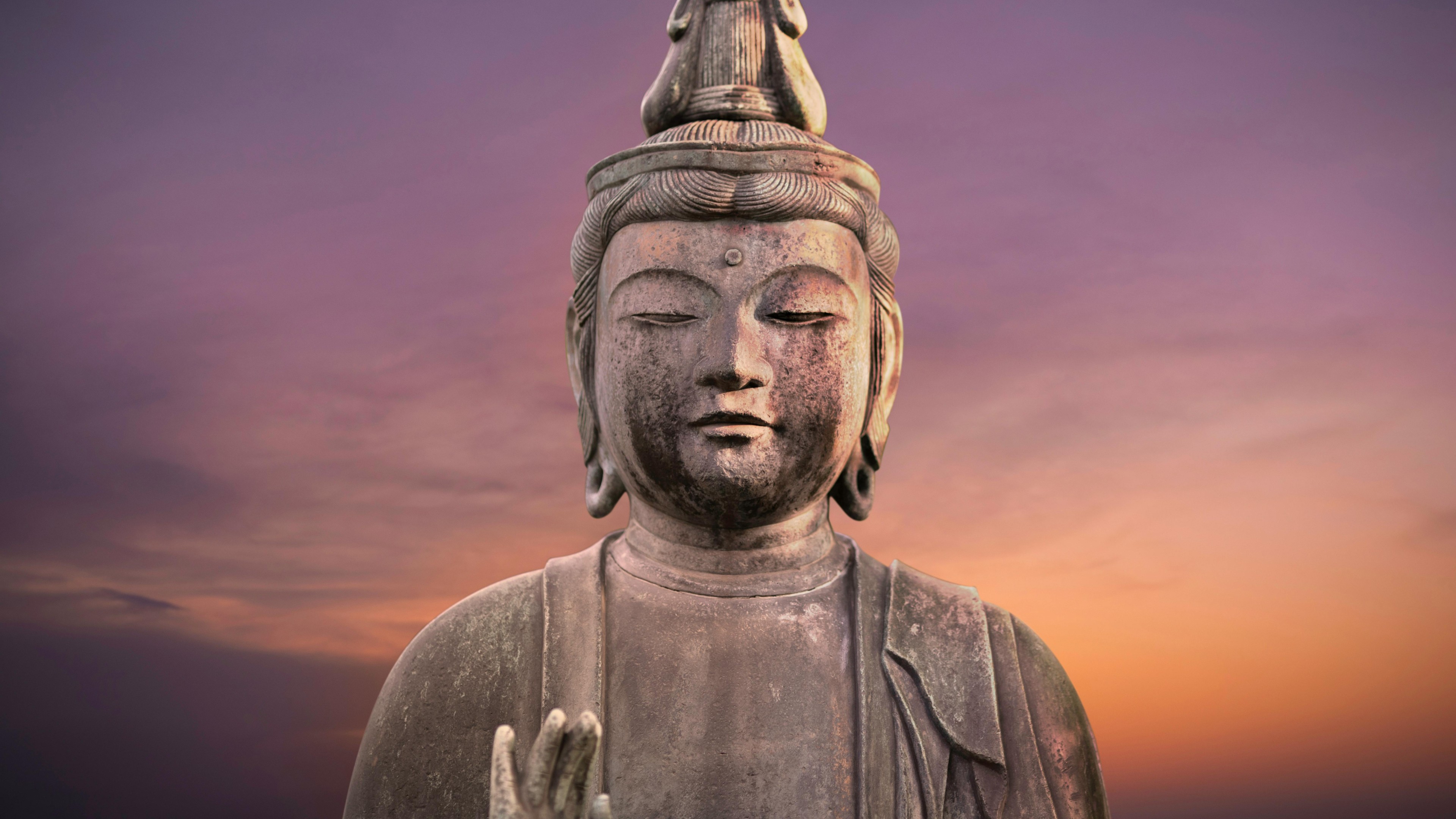 Buddha Statue during Golden Hour