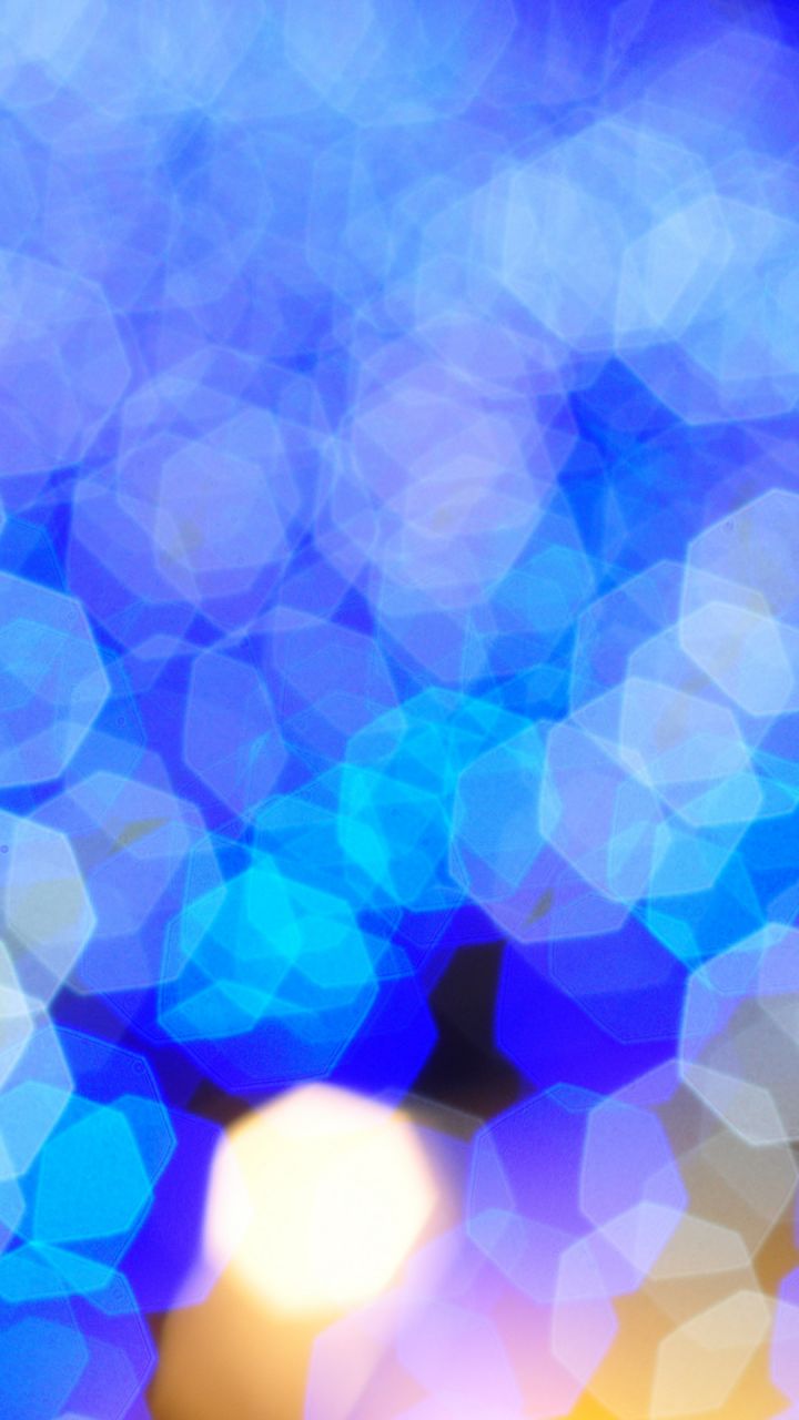 bokeh blue light blue neon