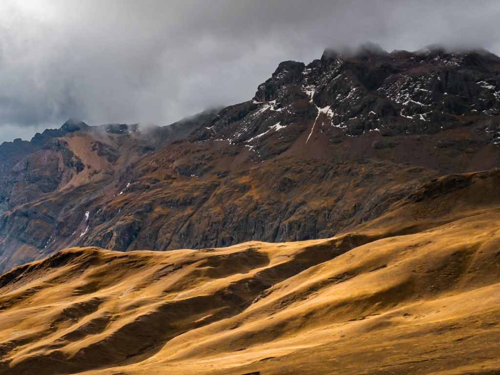 Dramatic Andes Mountain Landscape in Peru