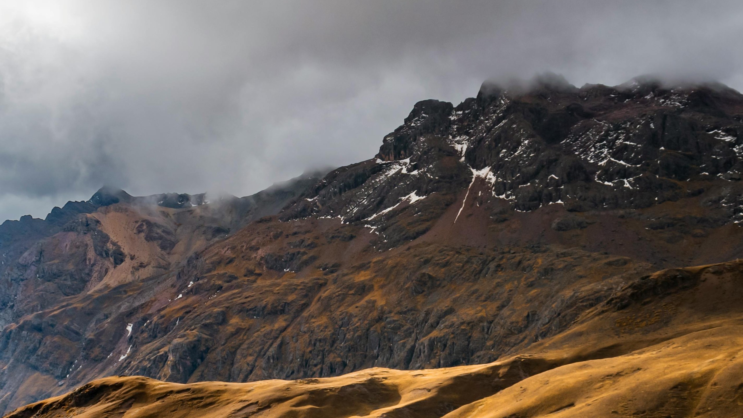 Dramatic Andes Mountain Landscape in Peru