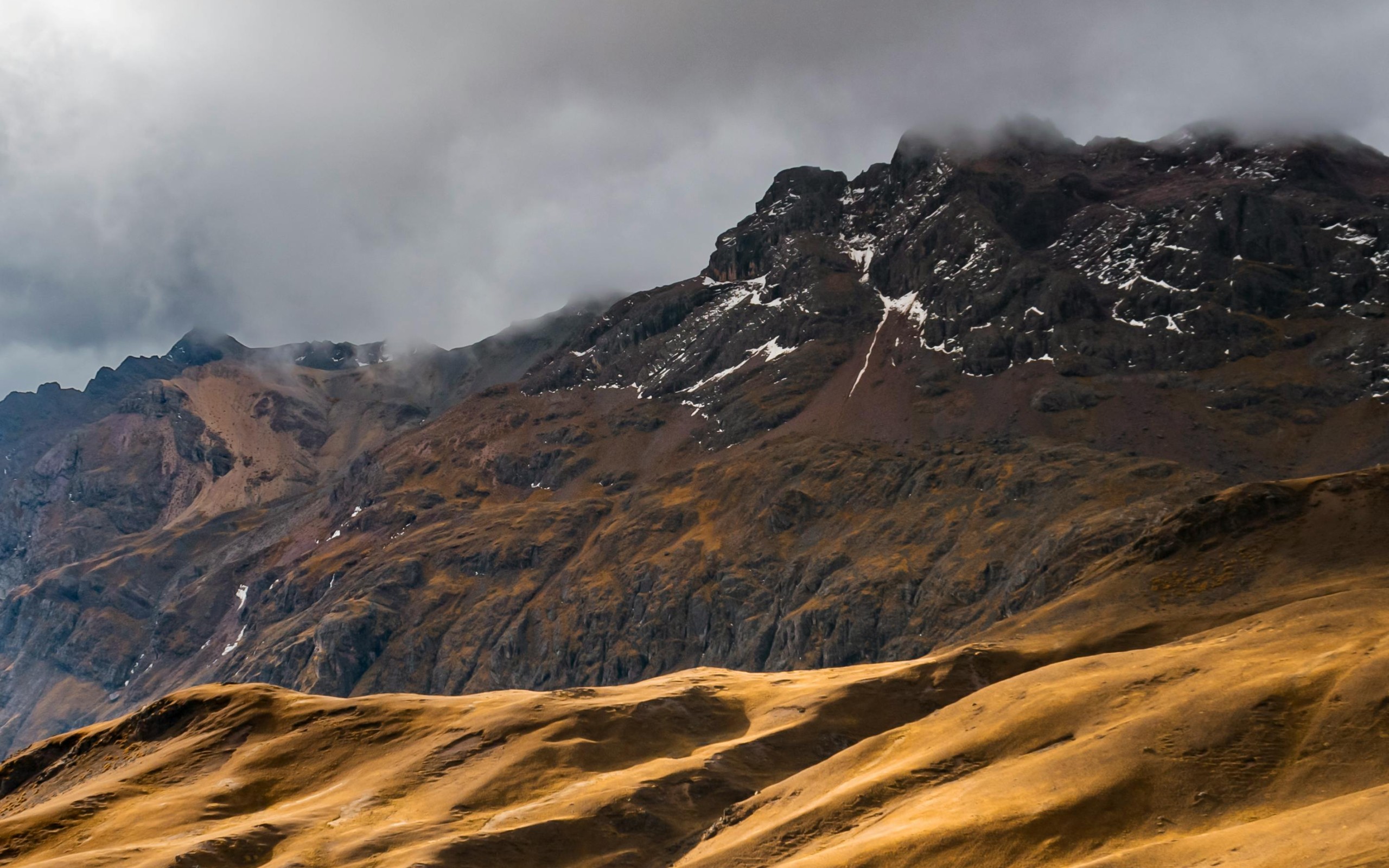 Dramatic Andes Mountain Landscape in Peru