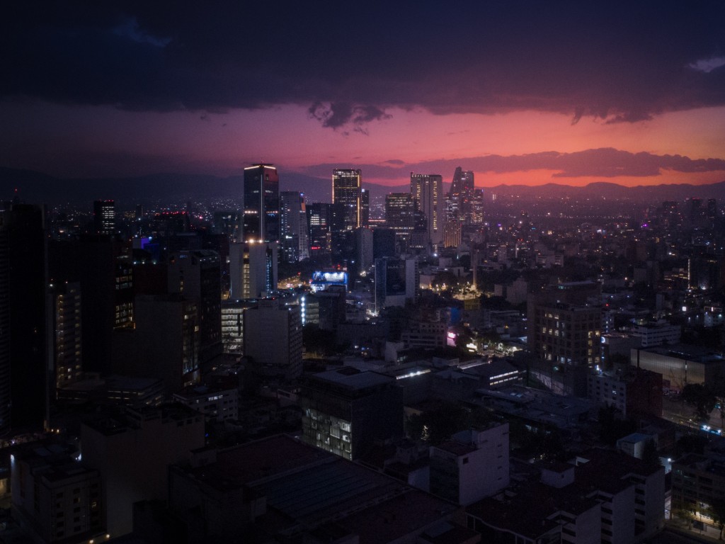 City Skyline during Night Time