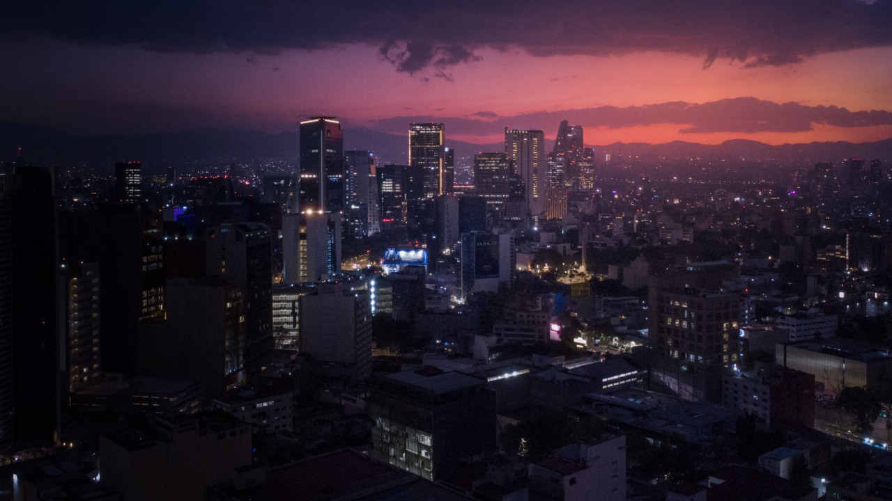 City Skyline during Night Time