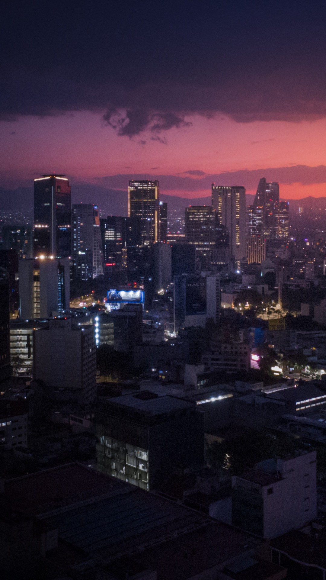 City Skyline during Night Time