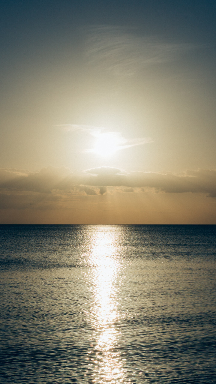 Calm Sea at Sun Setting