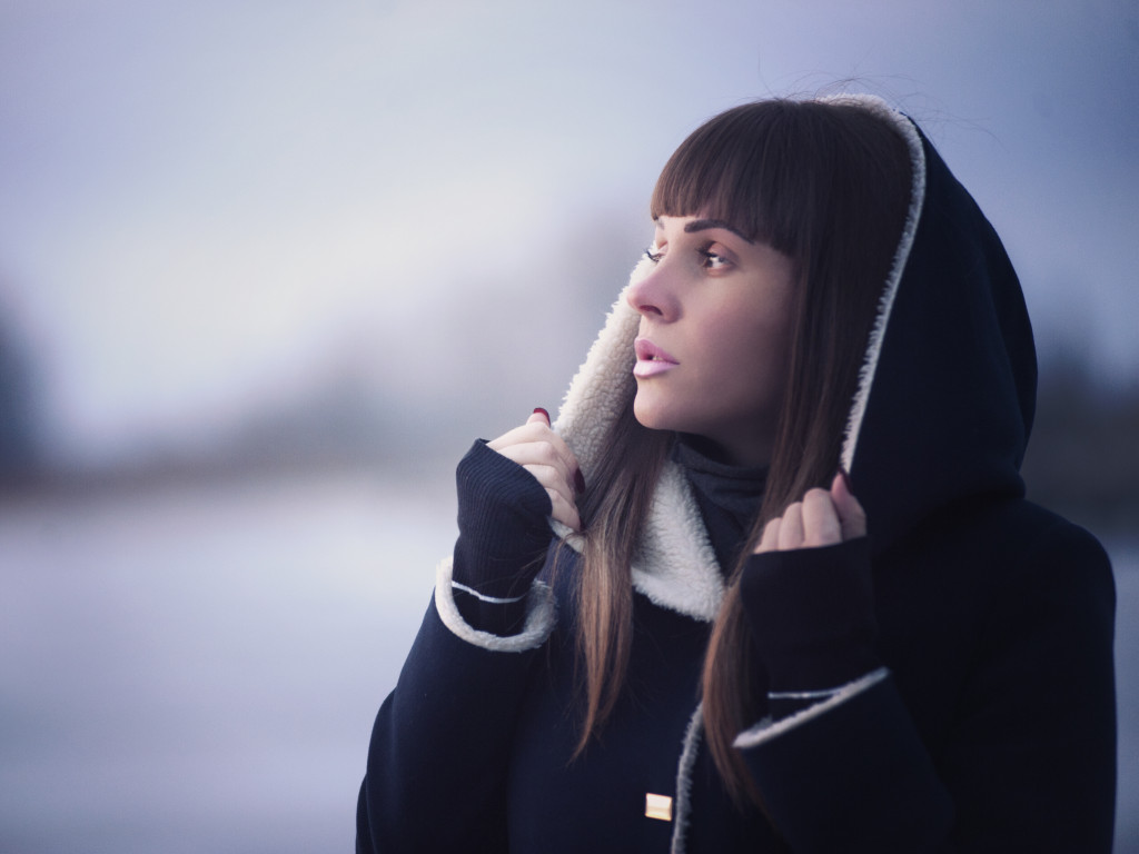 Young Woman in Winter