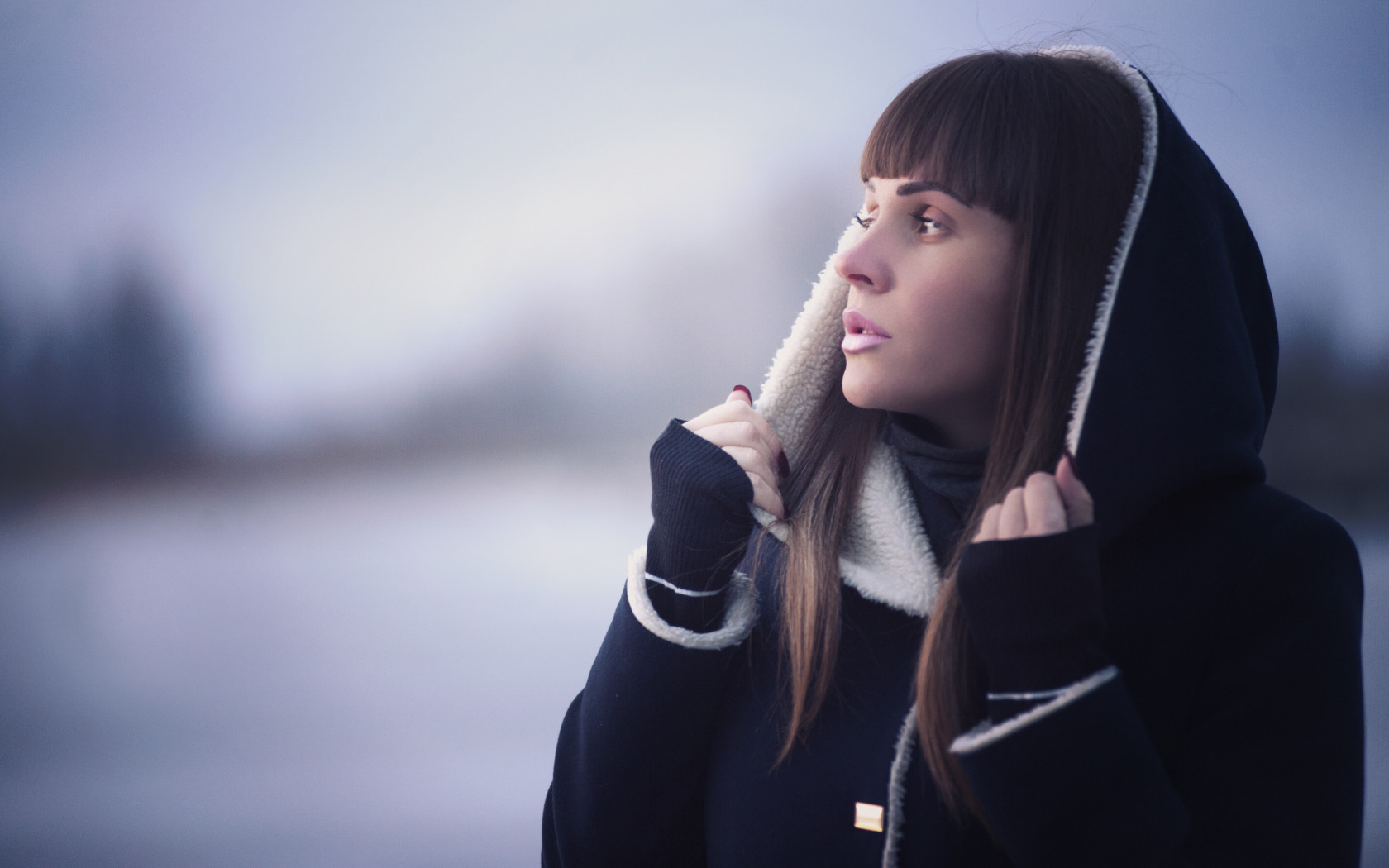 Young Woman in Winter