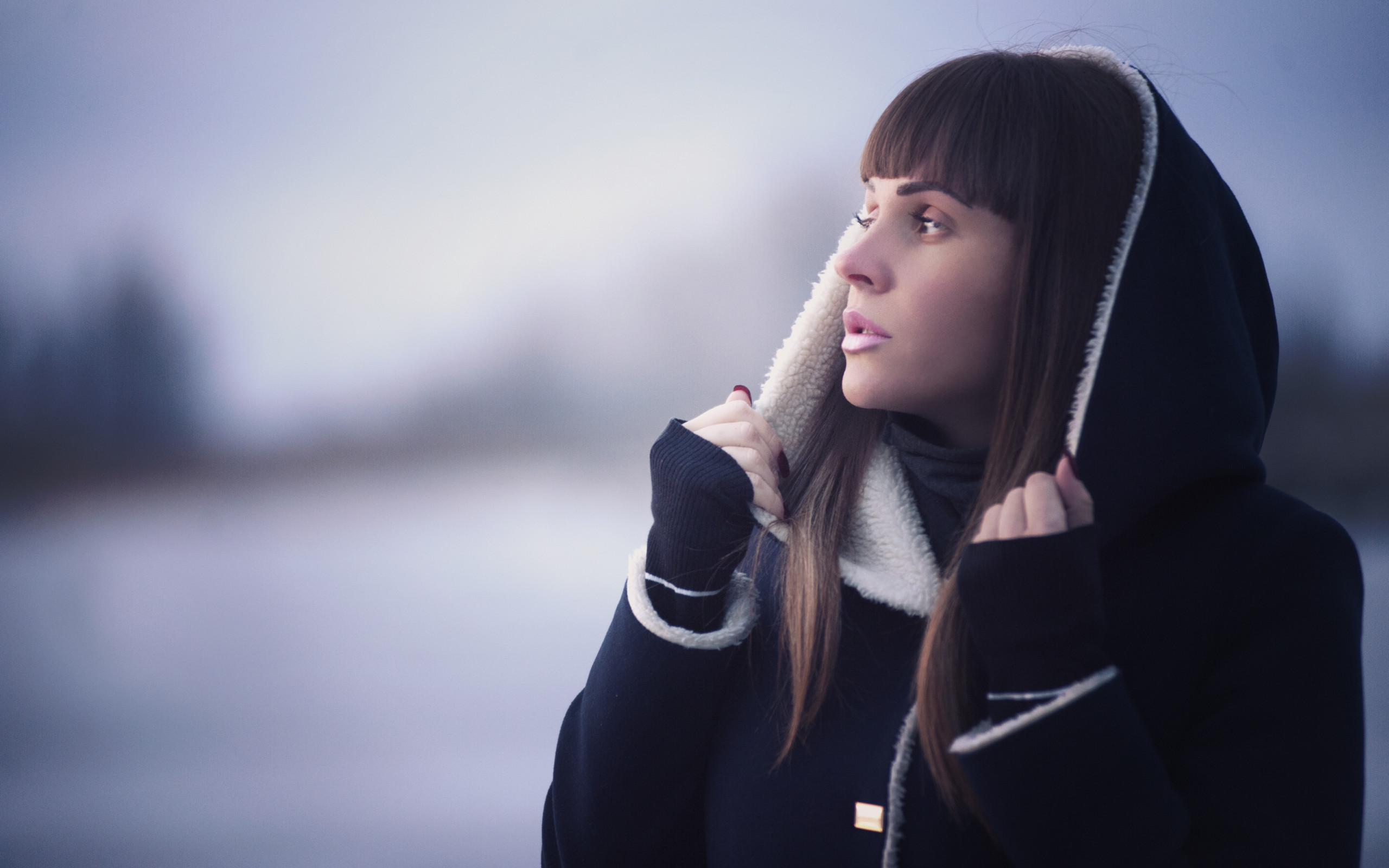 Young Woman in Winter