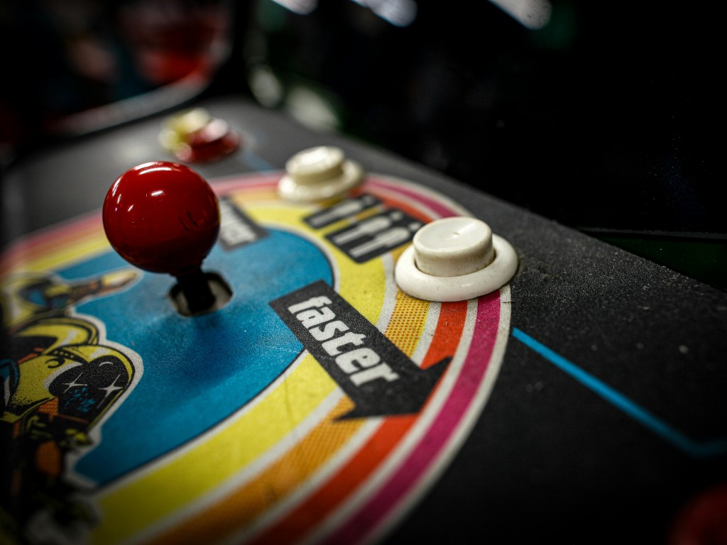 Retro Arcade Machine Control Panel