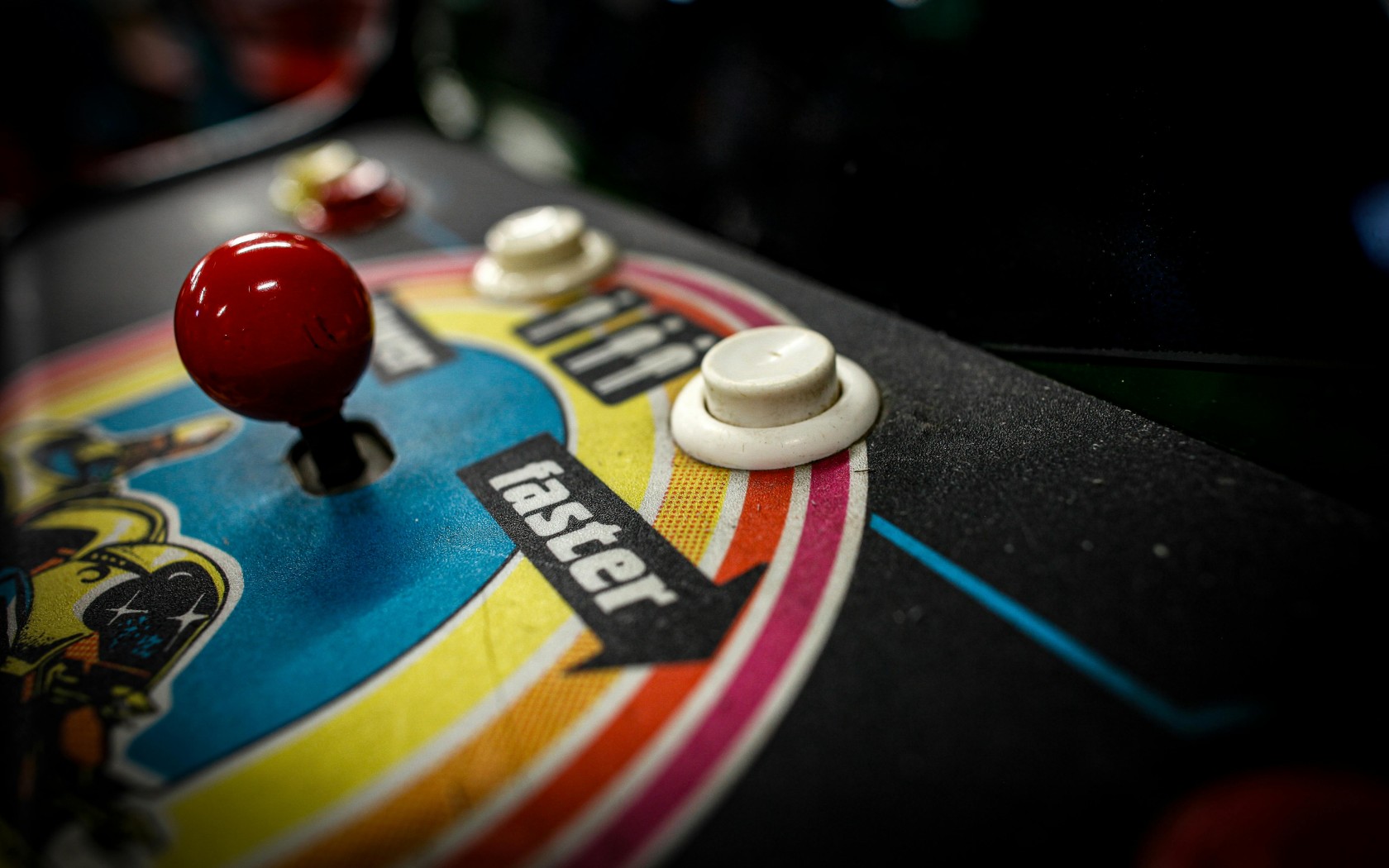 Retro Arcade Machine Control Panel