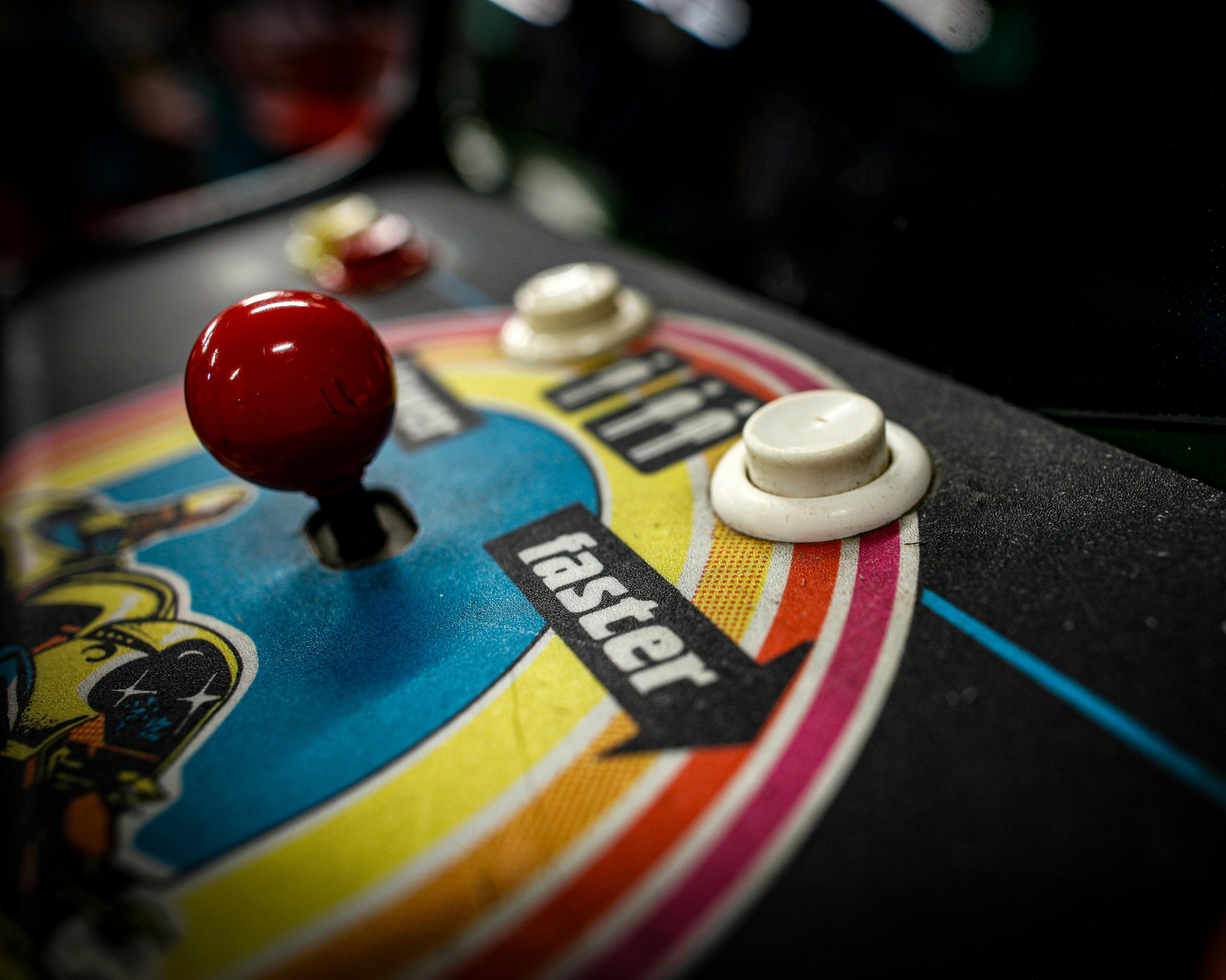 Retro Arcade Machine Control Panel