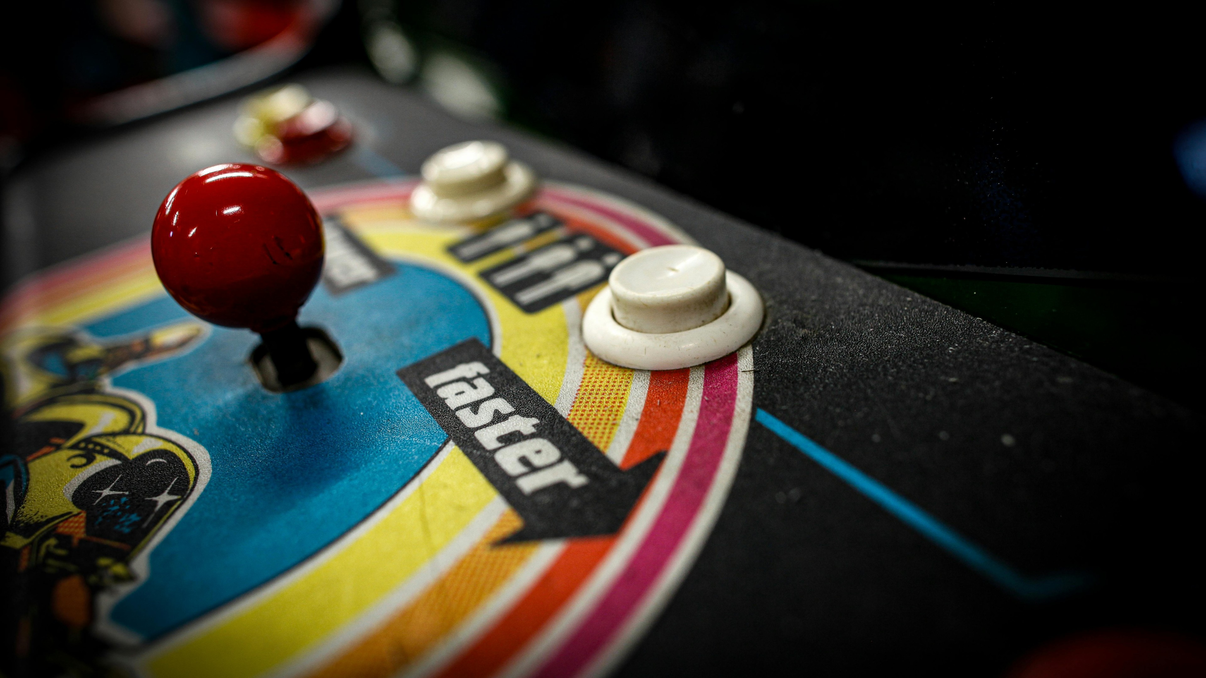 Retro Arcade Machine Control Panel