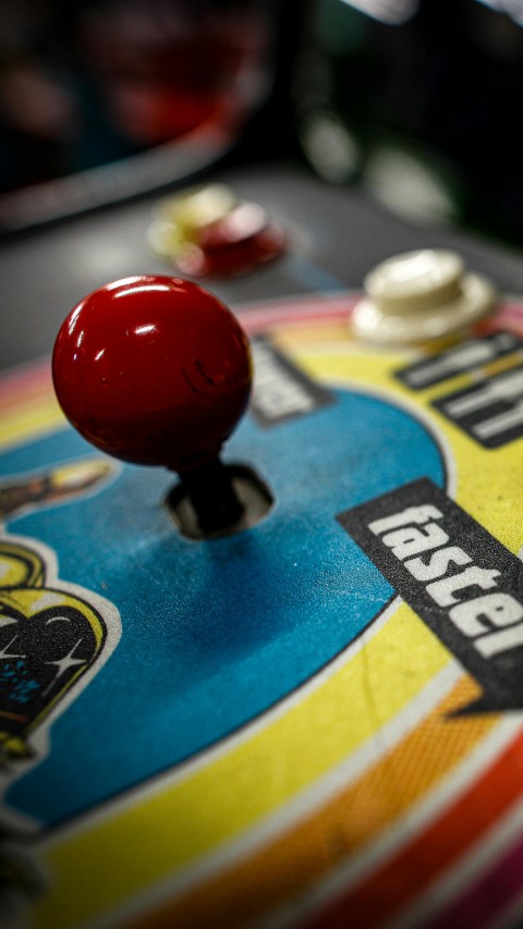 Retro Arcade Machine Control Panel