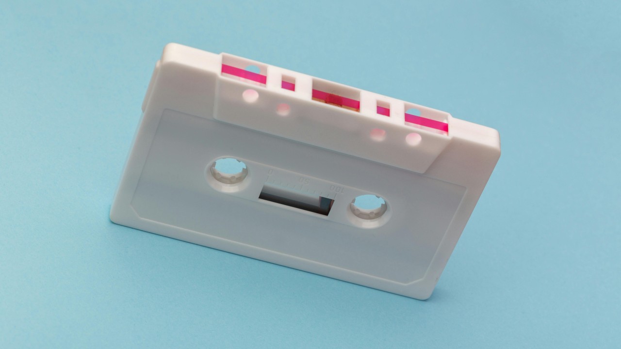 White Cassette Tape