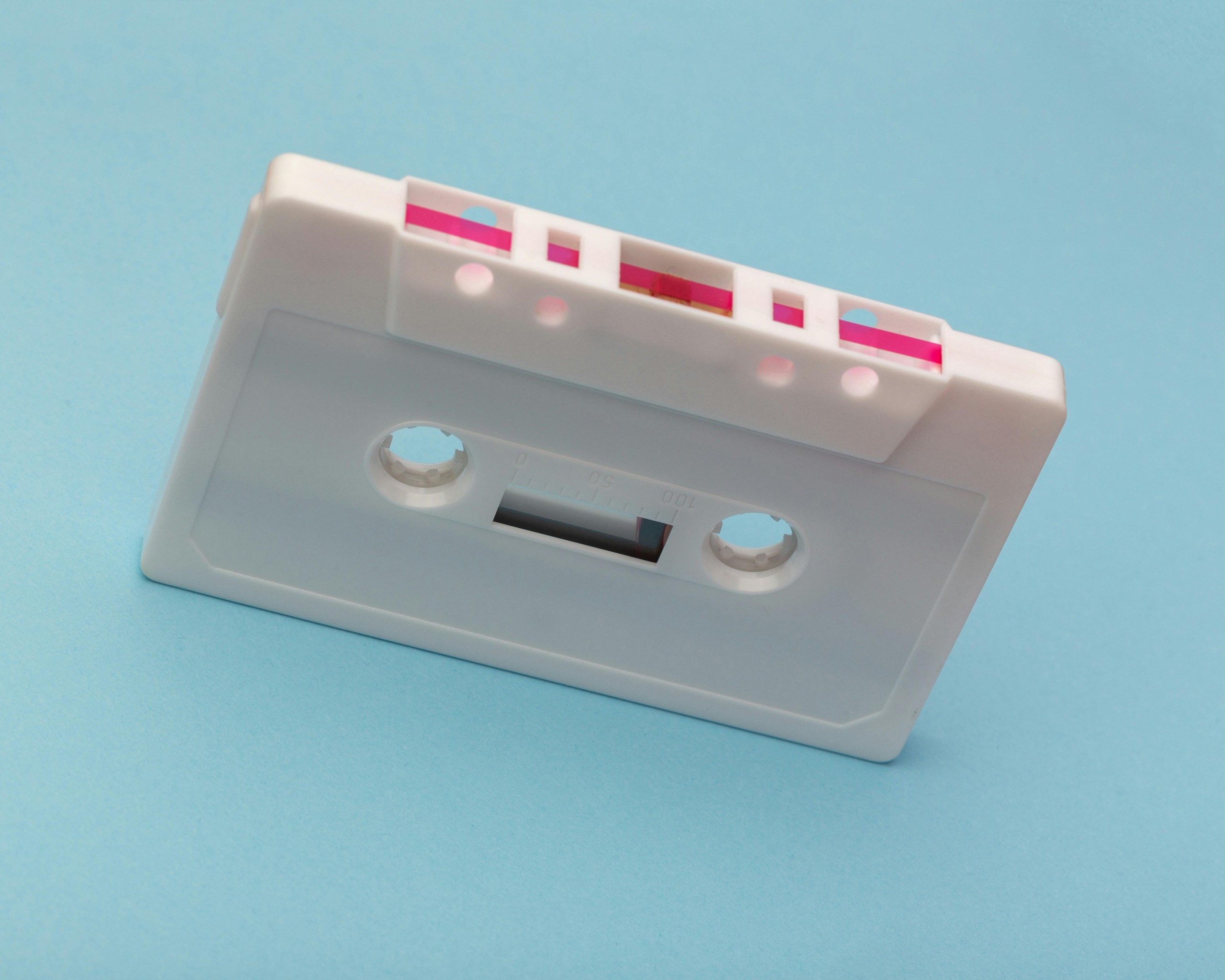 White Cassette Tape