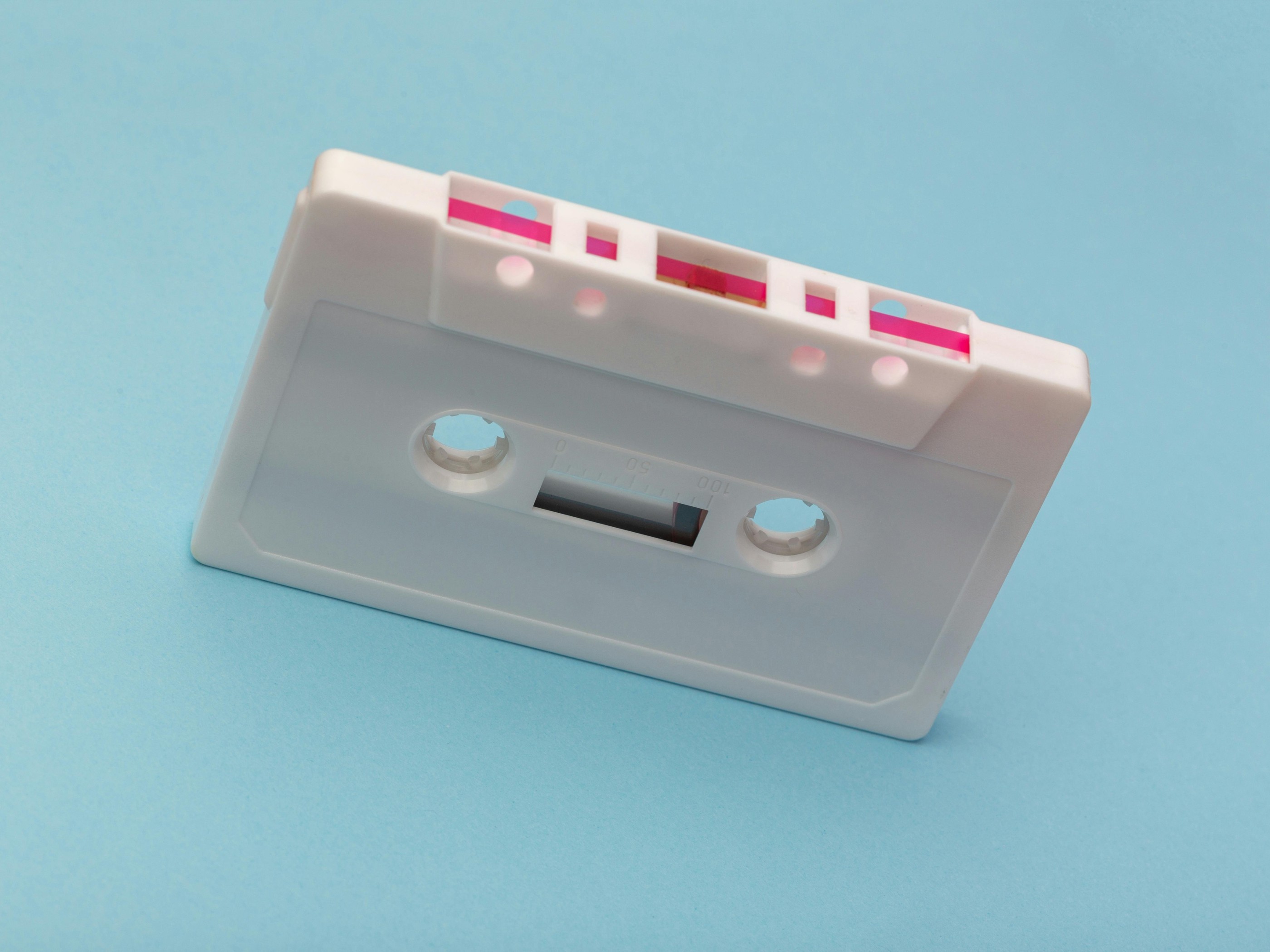 White Cassette Tape