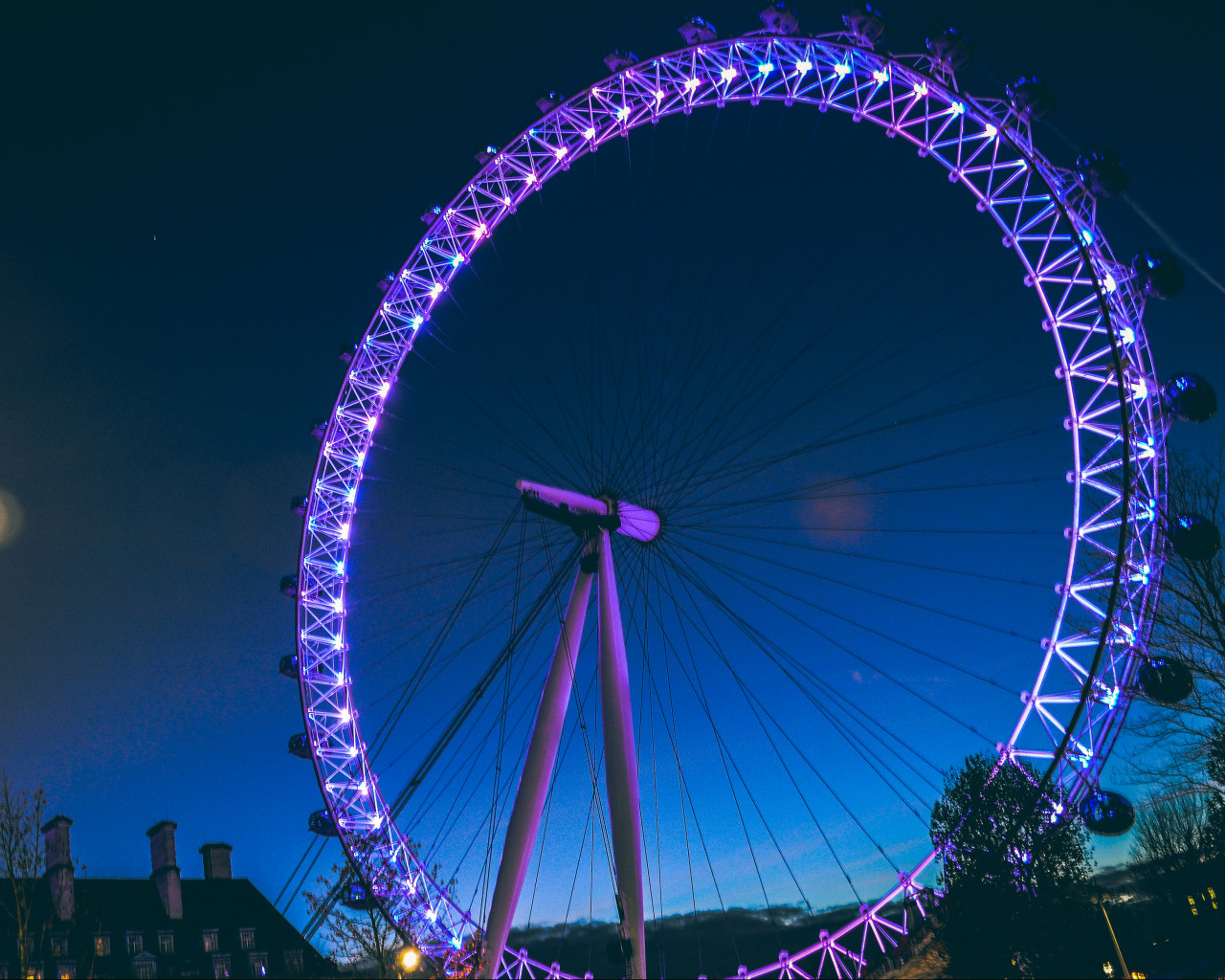 Blue Ferris Wheel