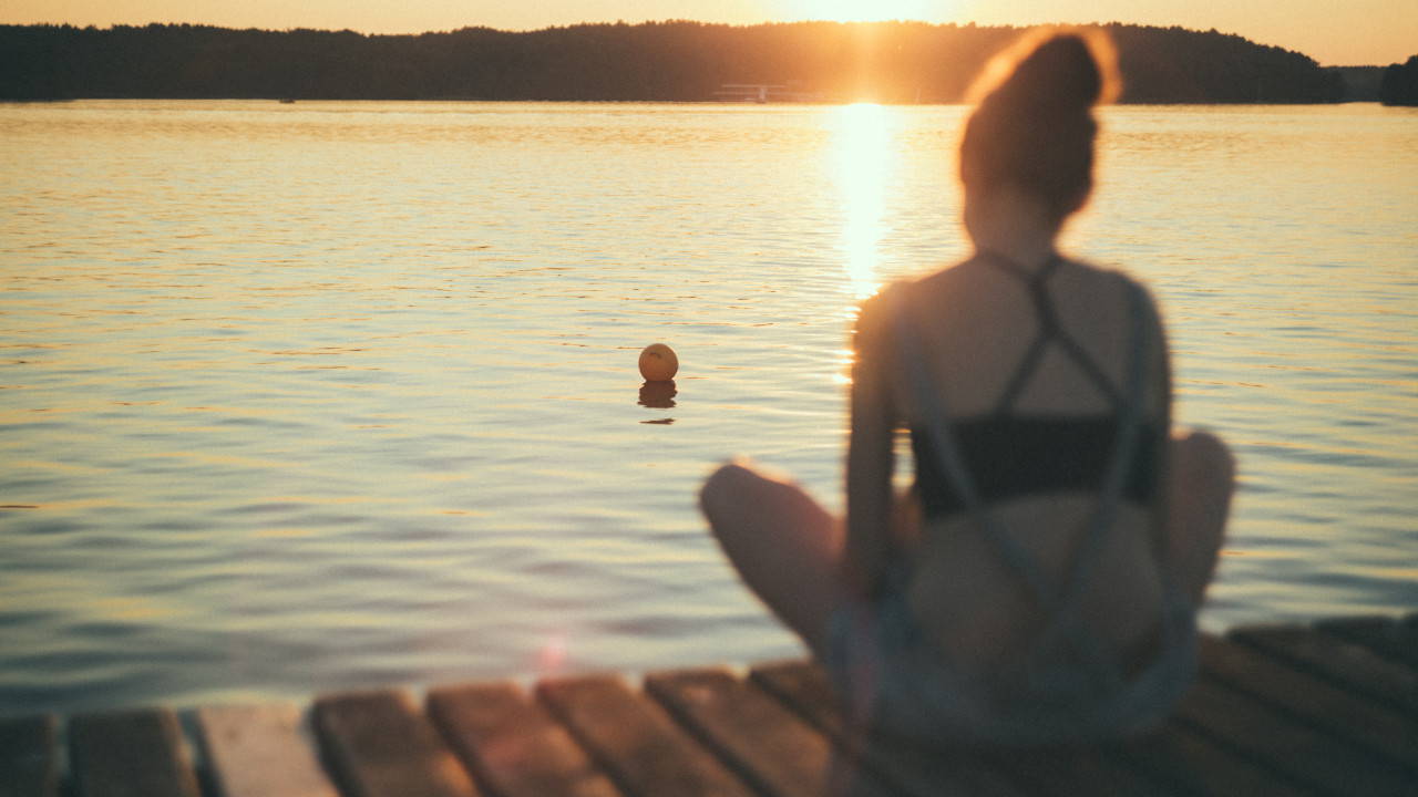 Girl on a dock