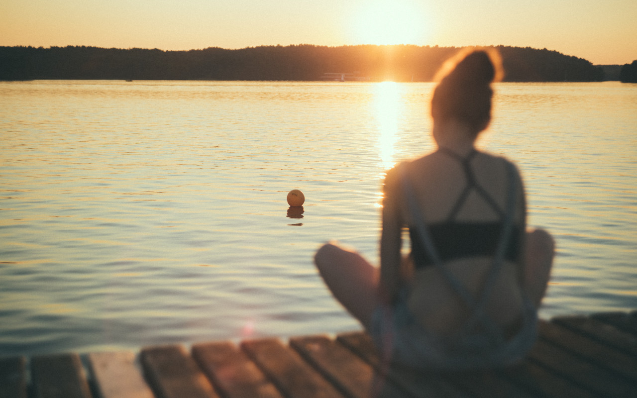 Girl on a dock