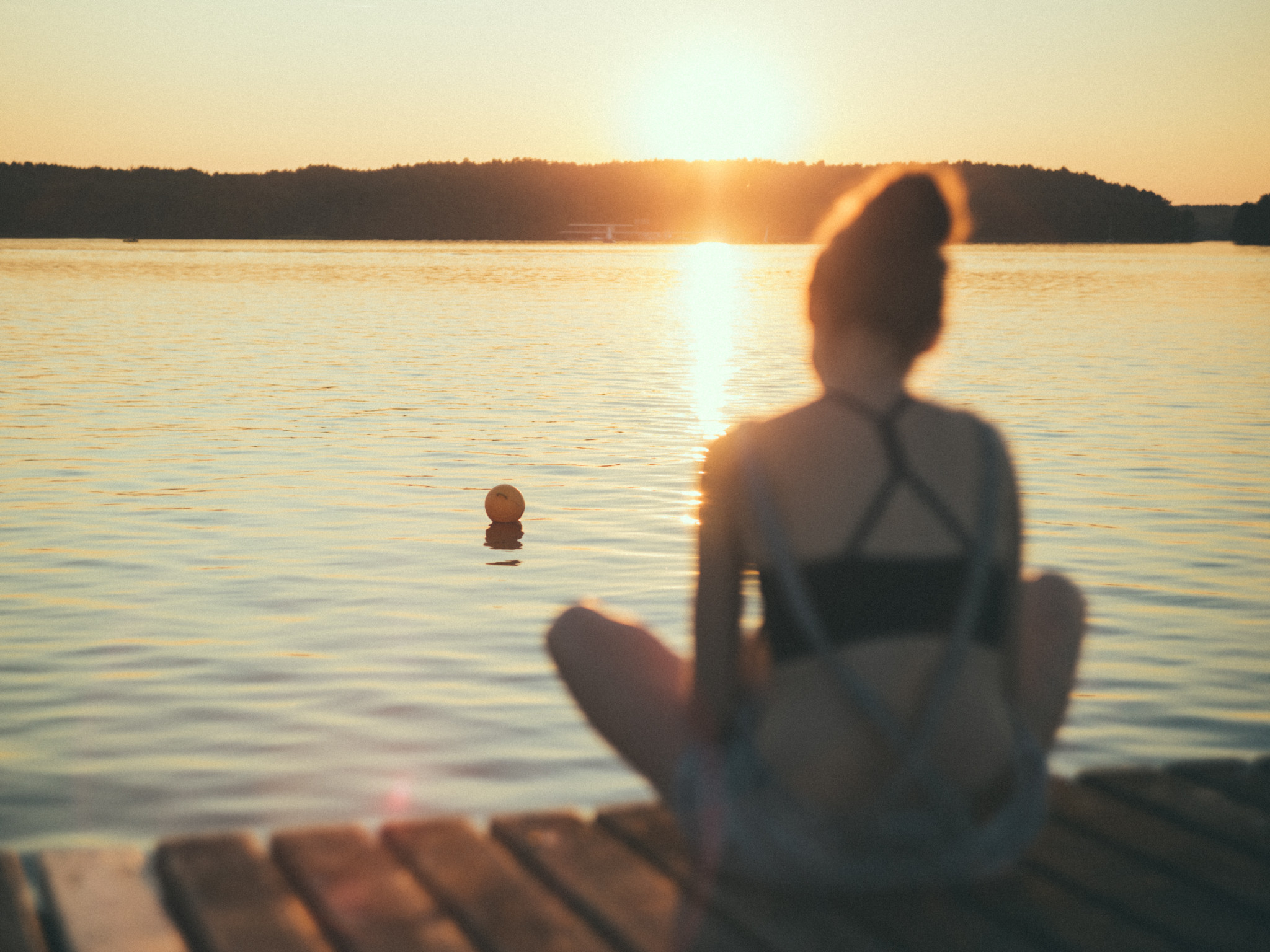 Girl on a dock