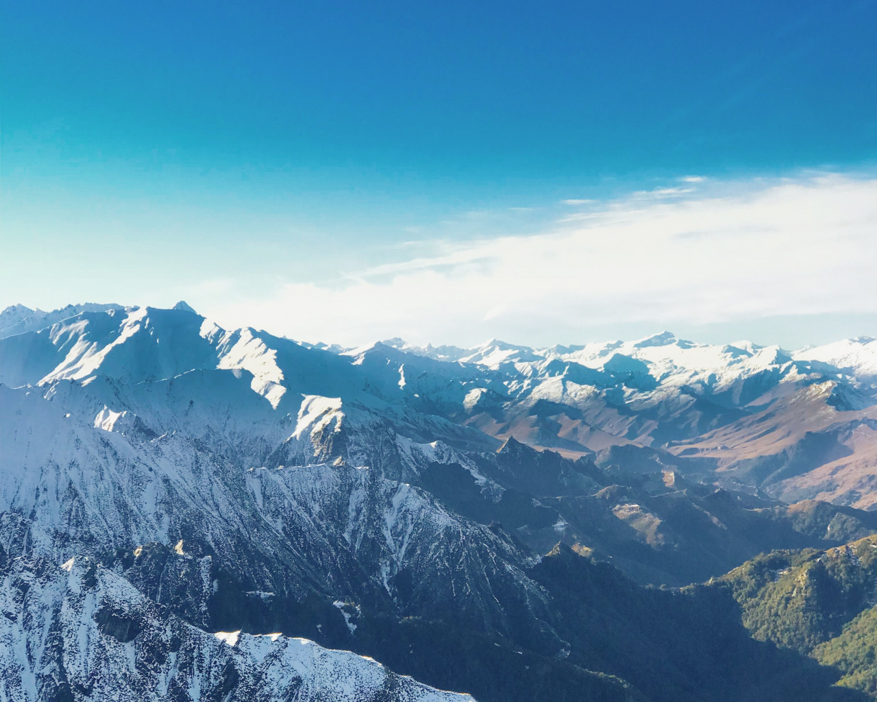 Mountain Covered With Snow